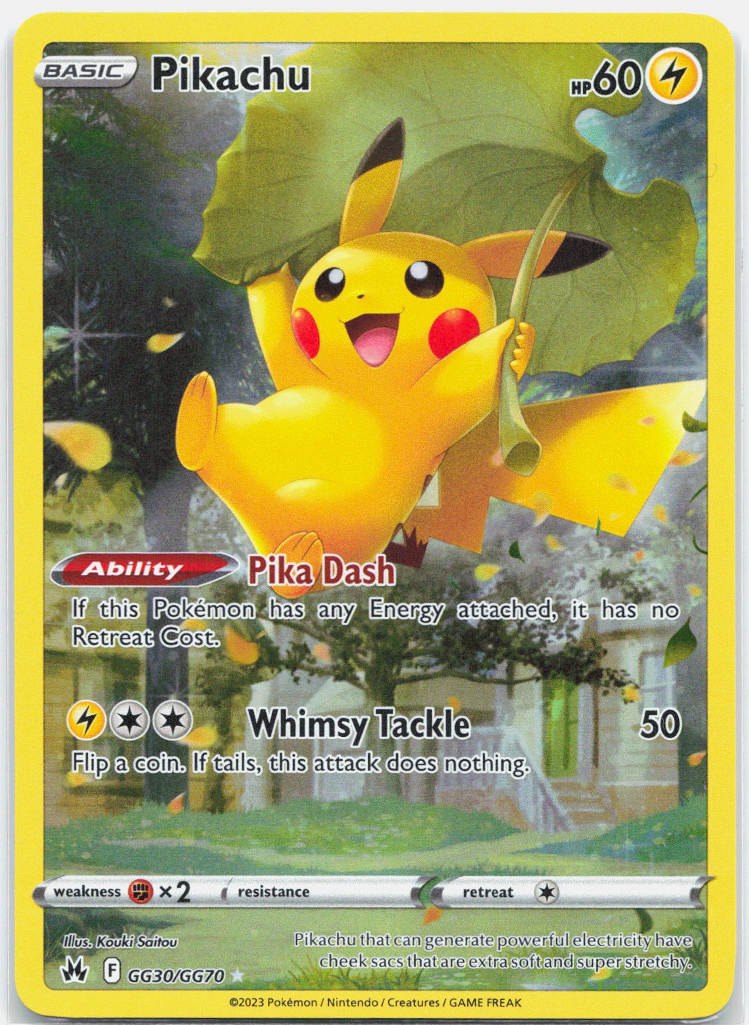 Pikachu - GG30/GG70 Crown Zenith Gallery Pokemon - NM/LP