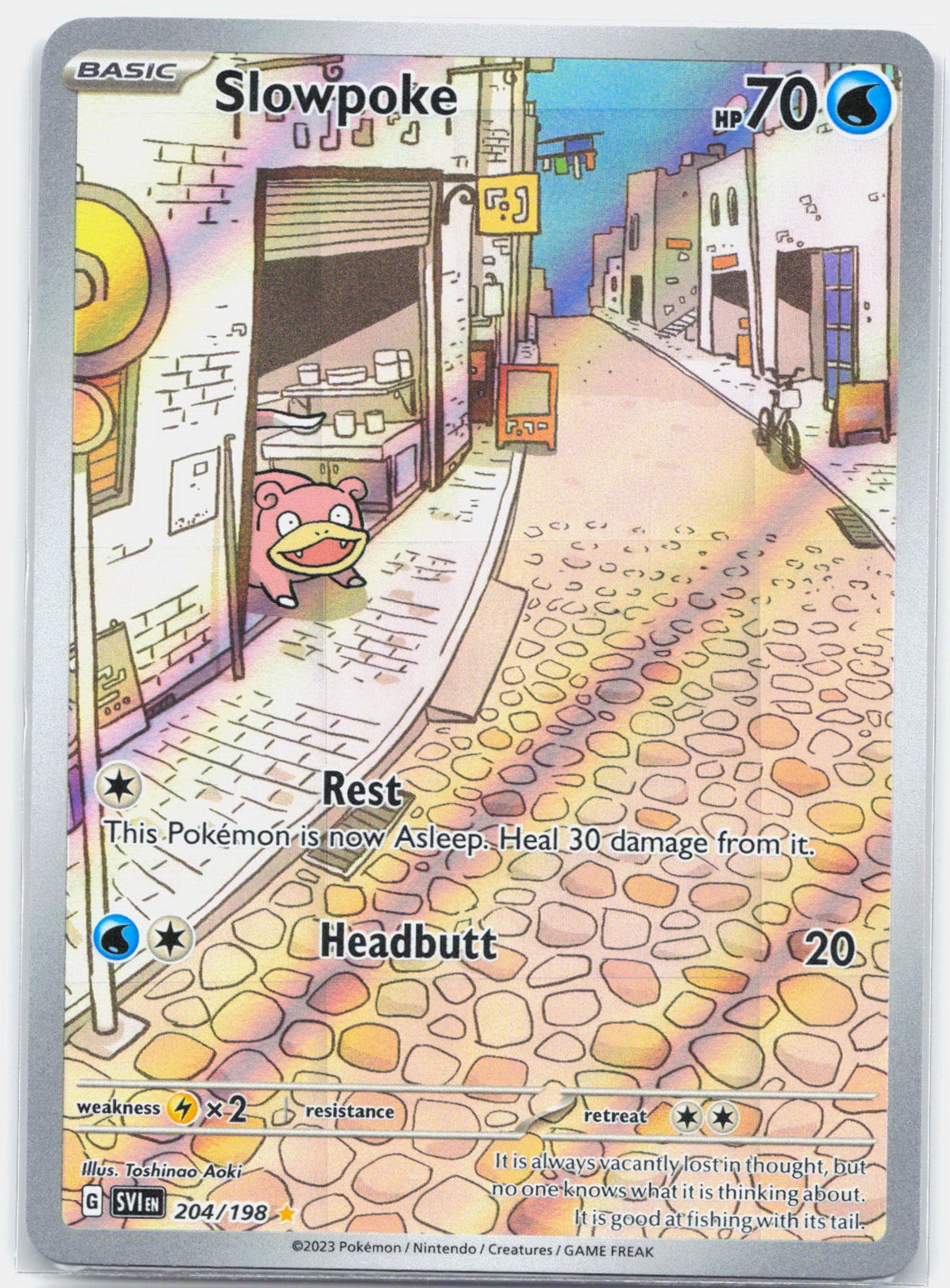 Slowpoke - 204/198 Scarlet & Violet Illustration Rare Pokemon - NM/LP
