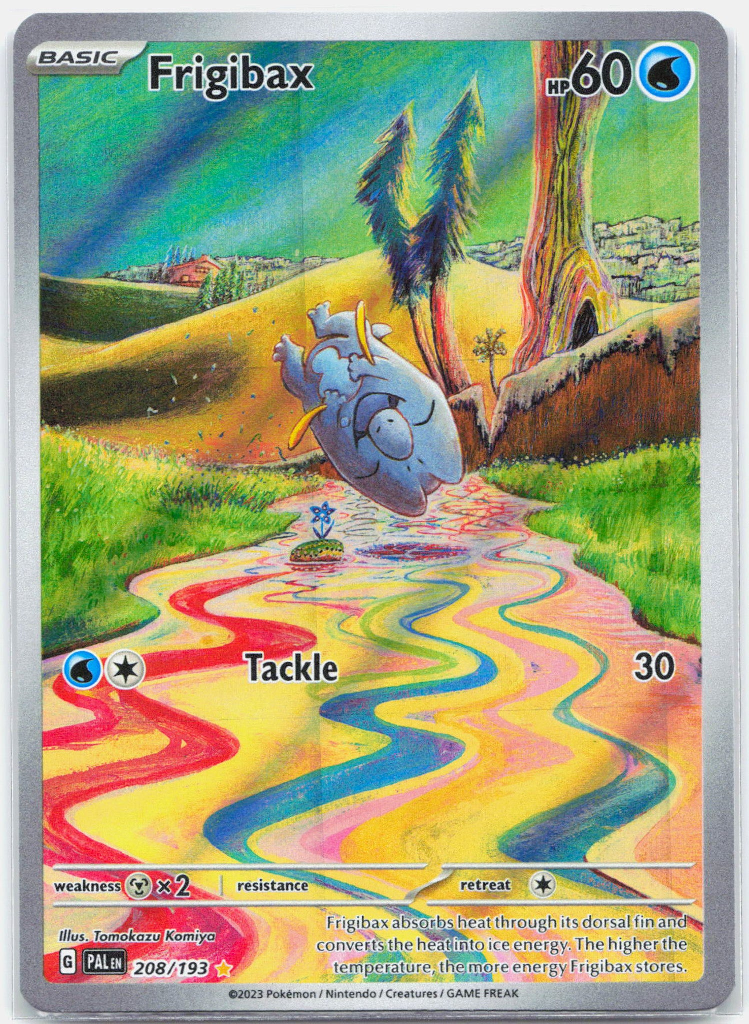 Frigibax - 208/193 Paldea Evolved Illustration Rare Pokemon - NM