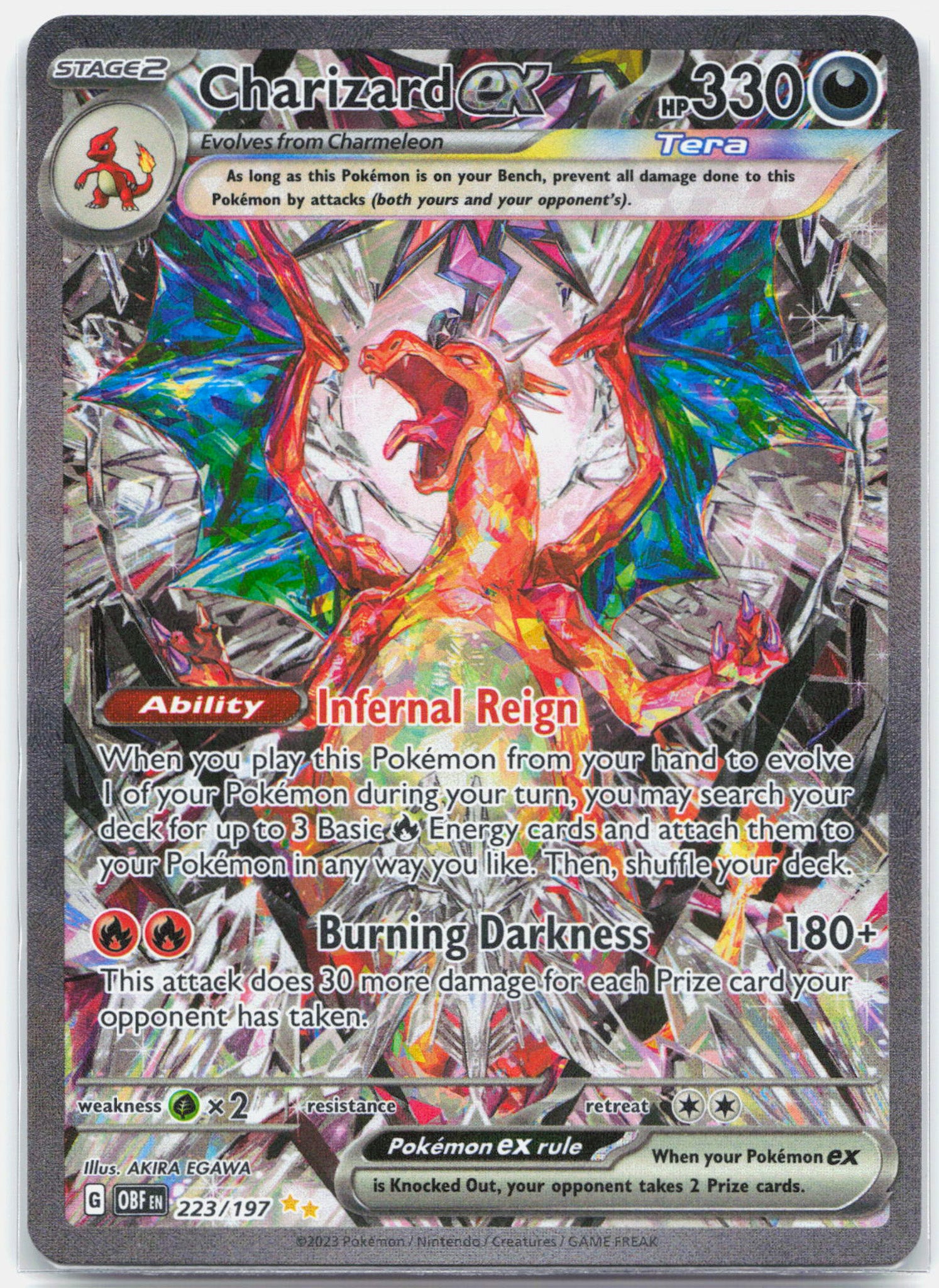 Charizard ex - 223/197 Obsidian Flames Special Illustration Pokemon - NM