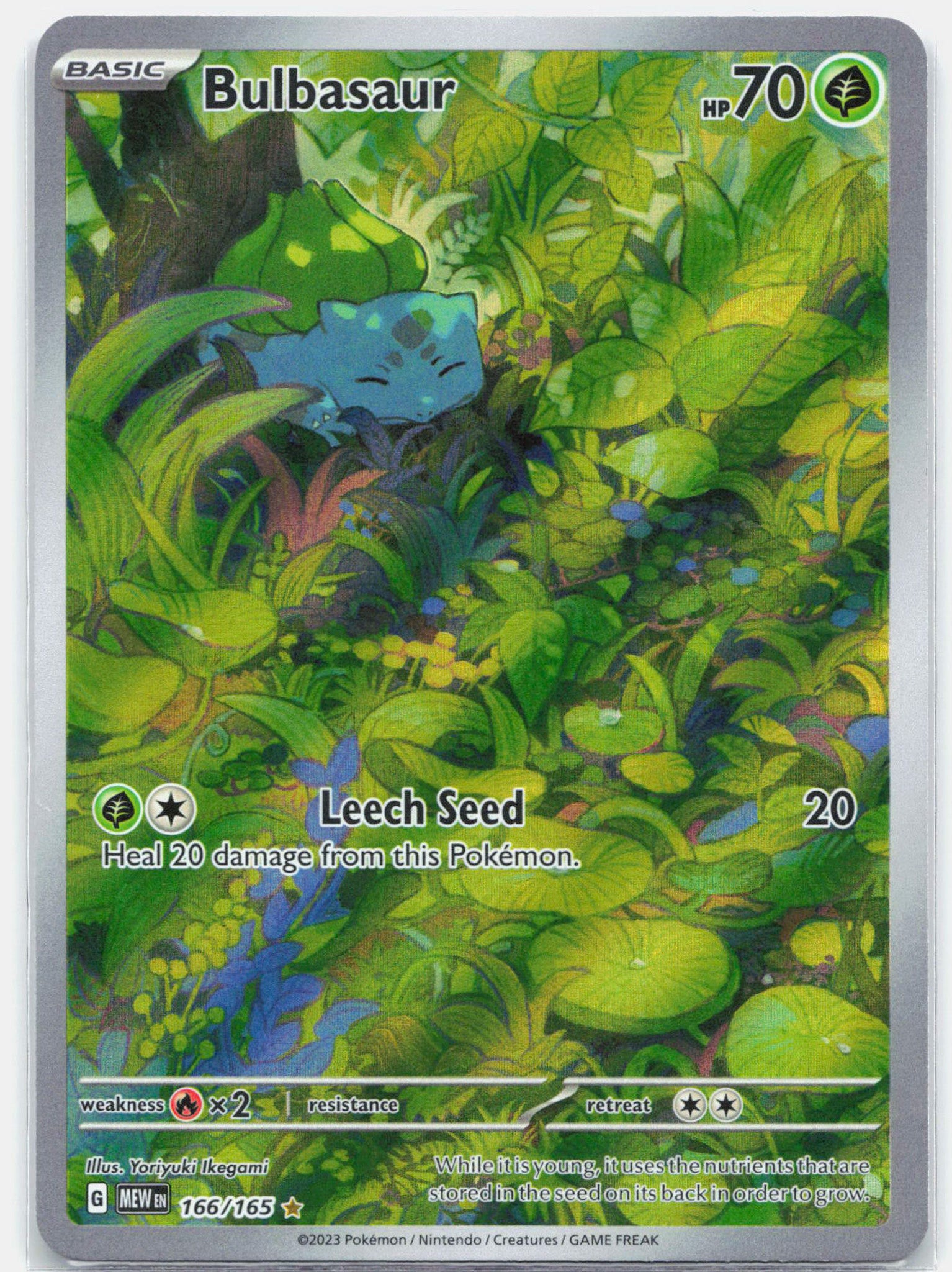 Bulbasaur - 166/165 151 Illustration Rare Pokemon - LP