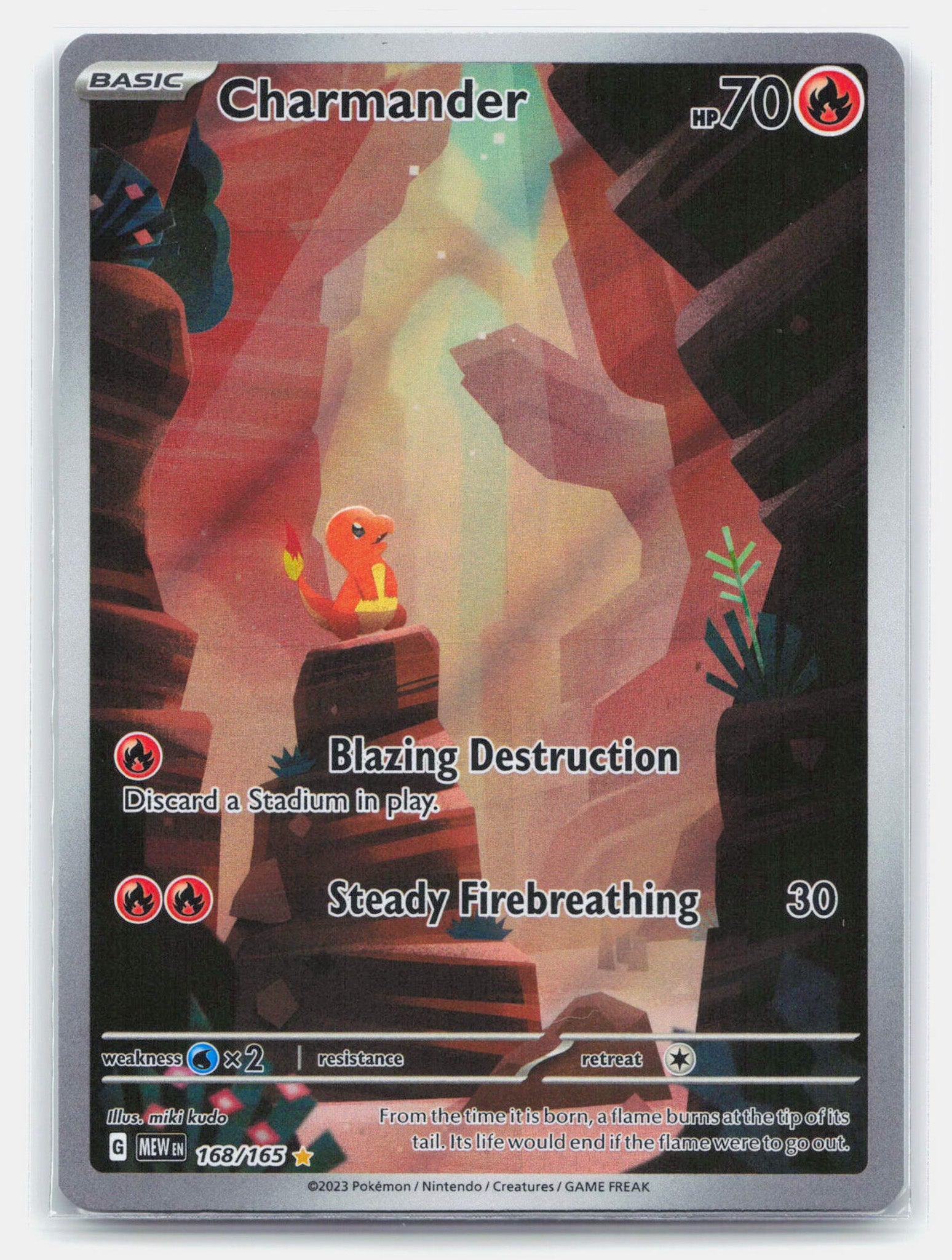 Charmander - 168/165 151 Illustration Rare Pokemon - NM/LP