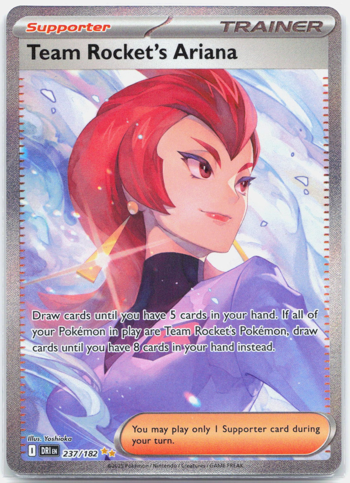 Team Rocket's Ariana - 237/182 Destined Rivals Special Illustration Trainer - NM/MINT