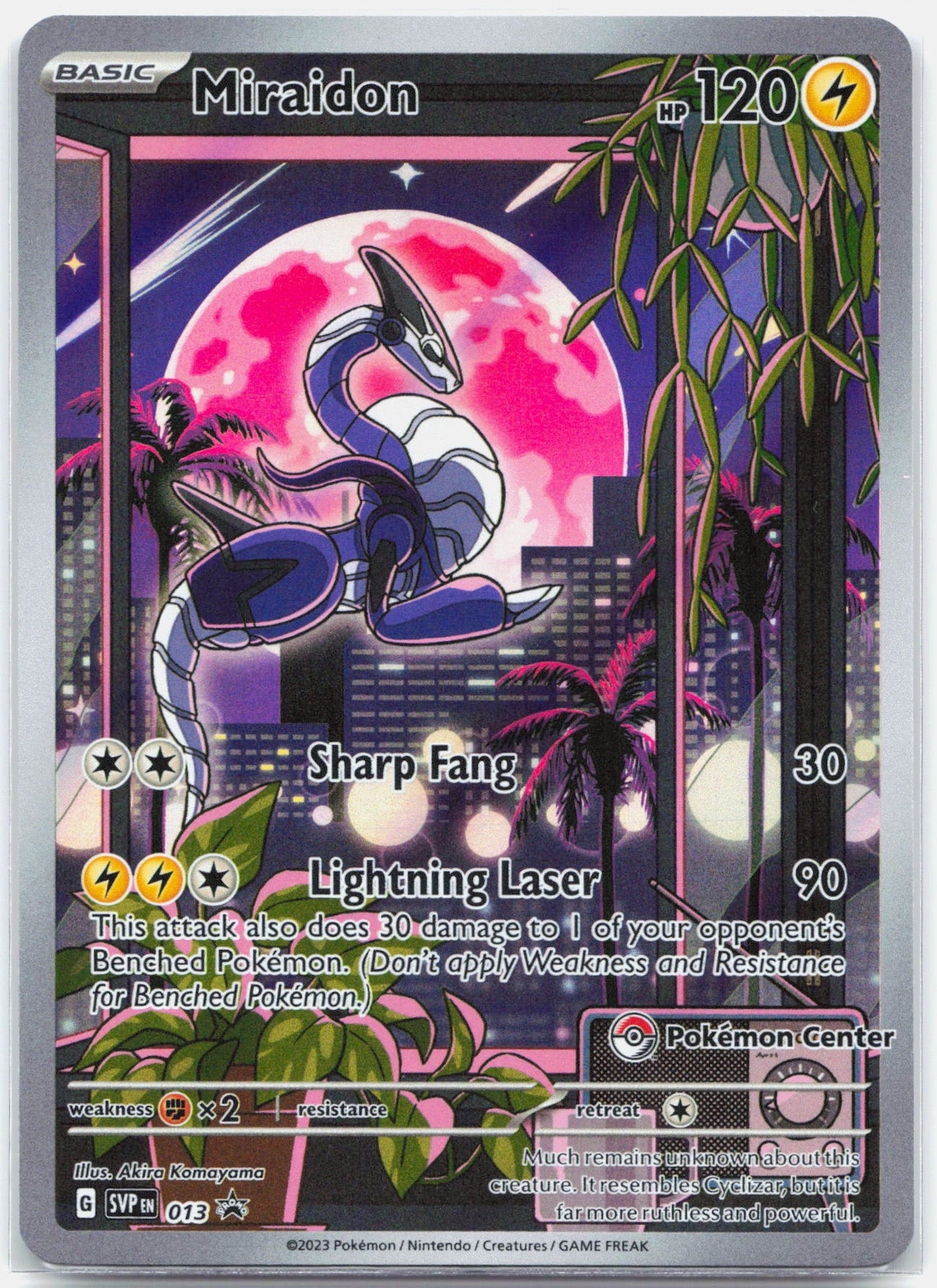 Miraidon - SVP013 Scarlet & Violet POKEMON CENTER ETB Promo Pokemon - NM