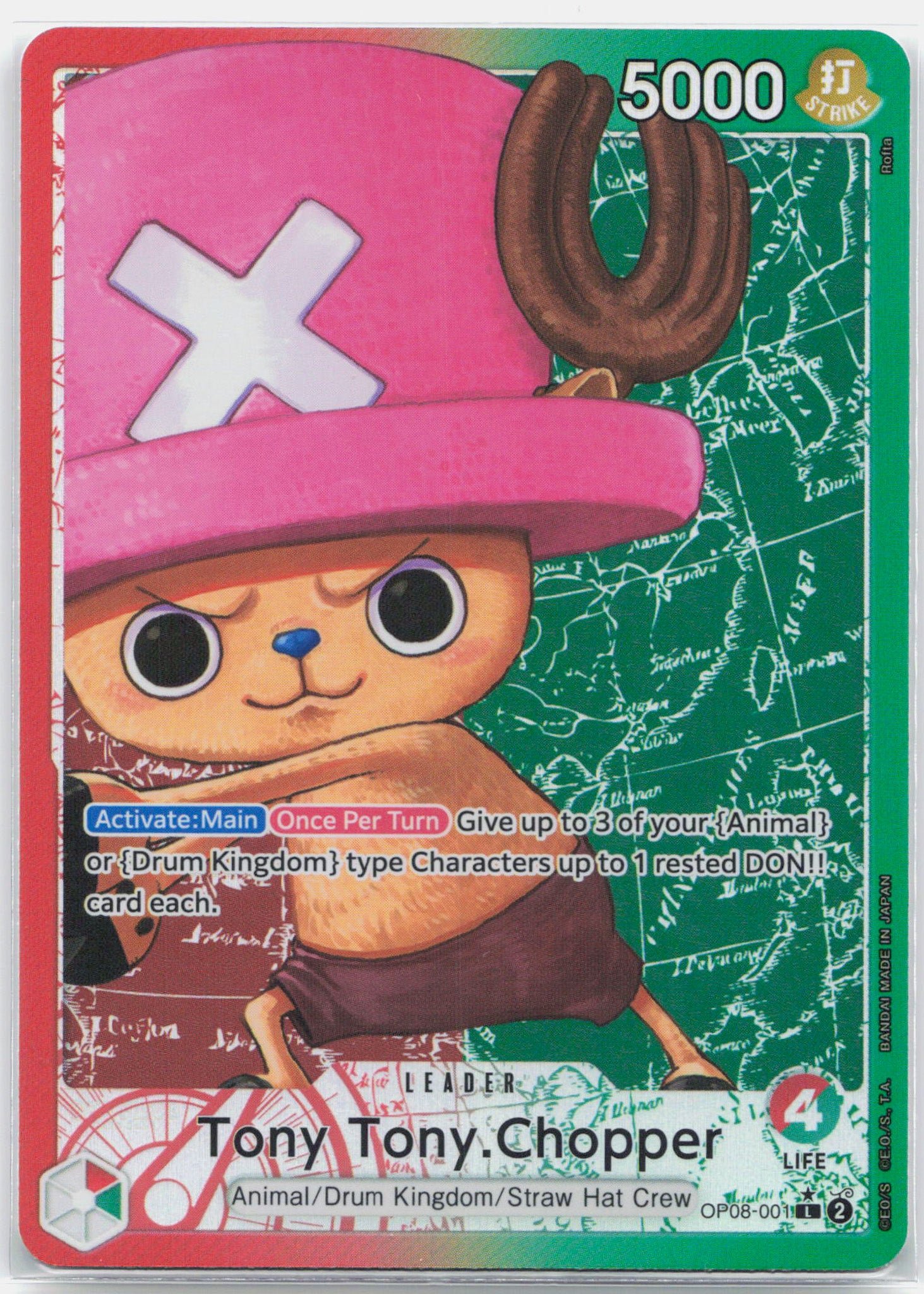 Tony Tony.Chopper Parallel - OP08-001 Two Legends L One Piece - NM/LP