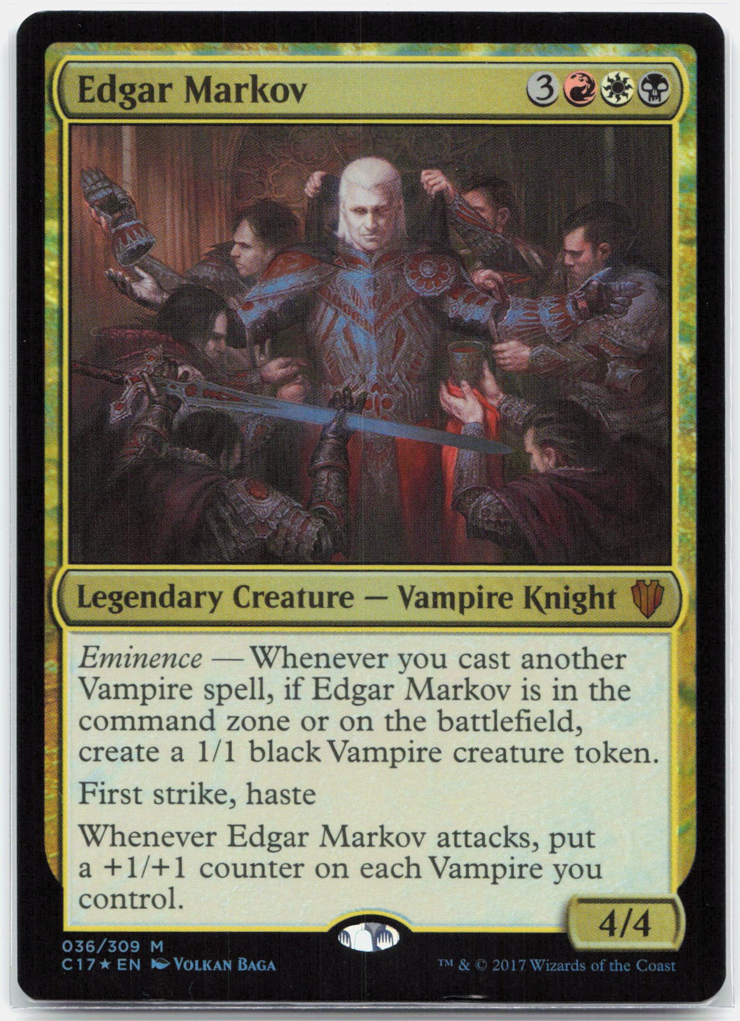 Edgar Markov - 036/309 Commander 2017 Mythic Foil Magic - NM/LP