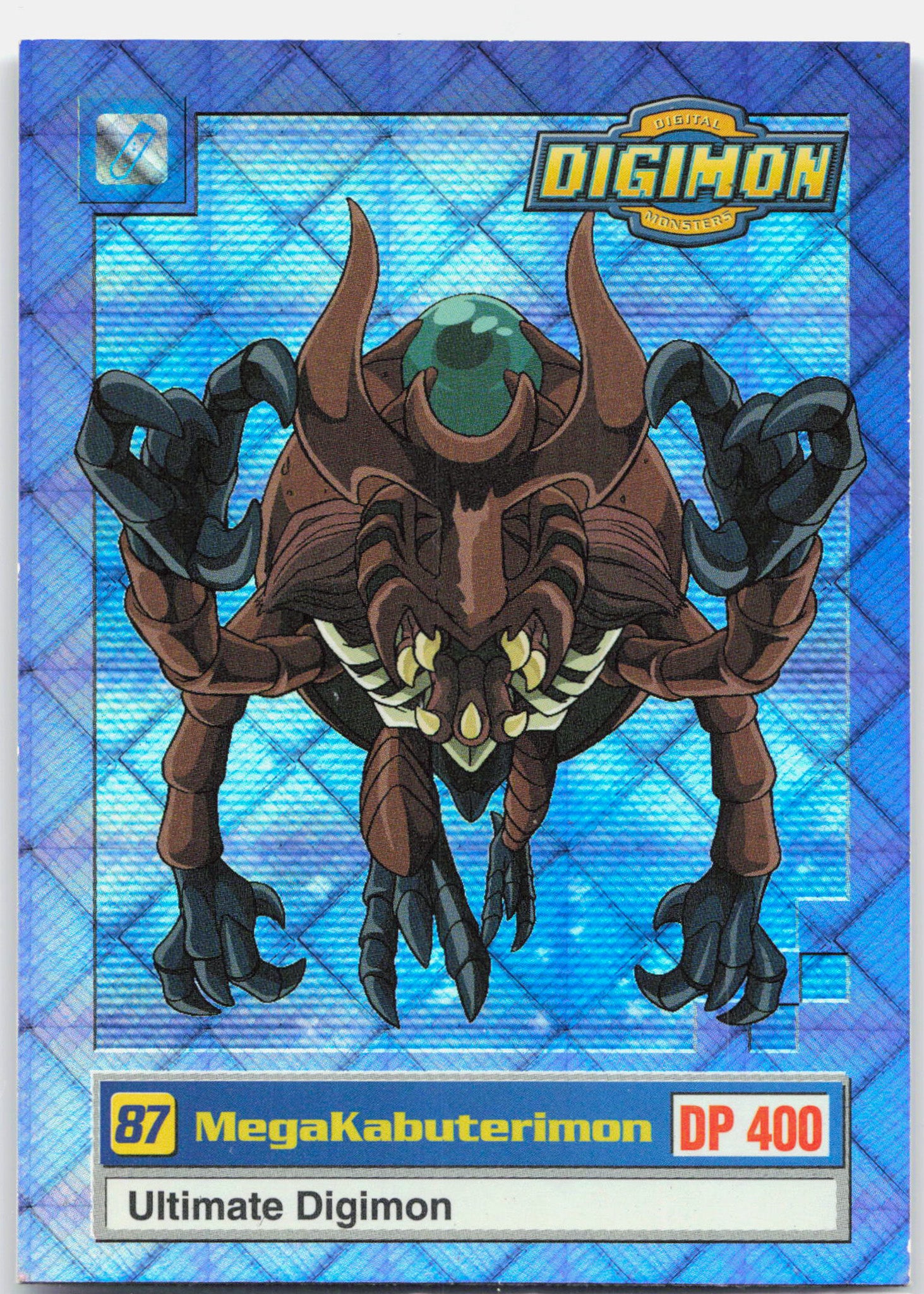 MegaKabuterimon - U8 of 8 Ultimate Digimon Holo Rare Digimon - NM/LP