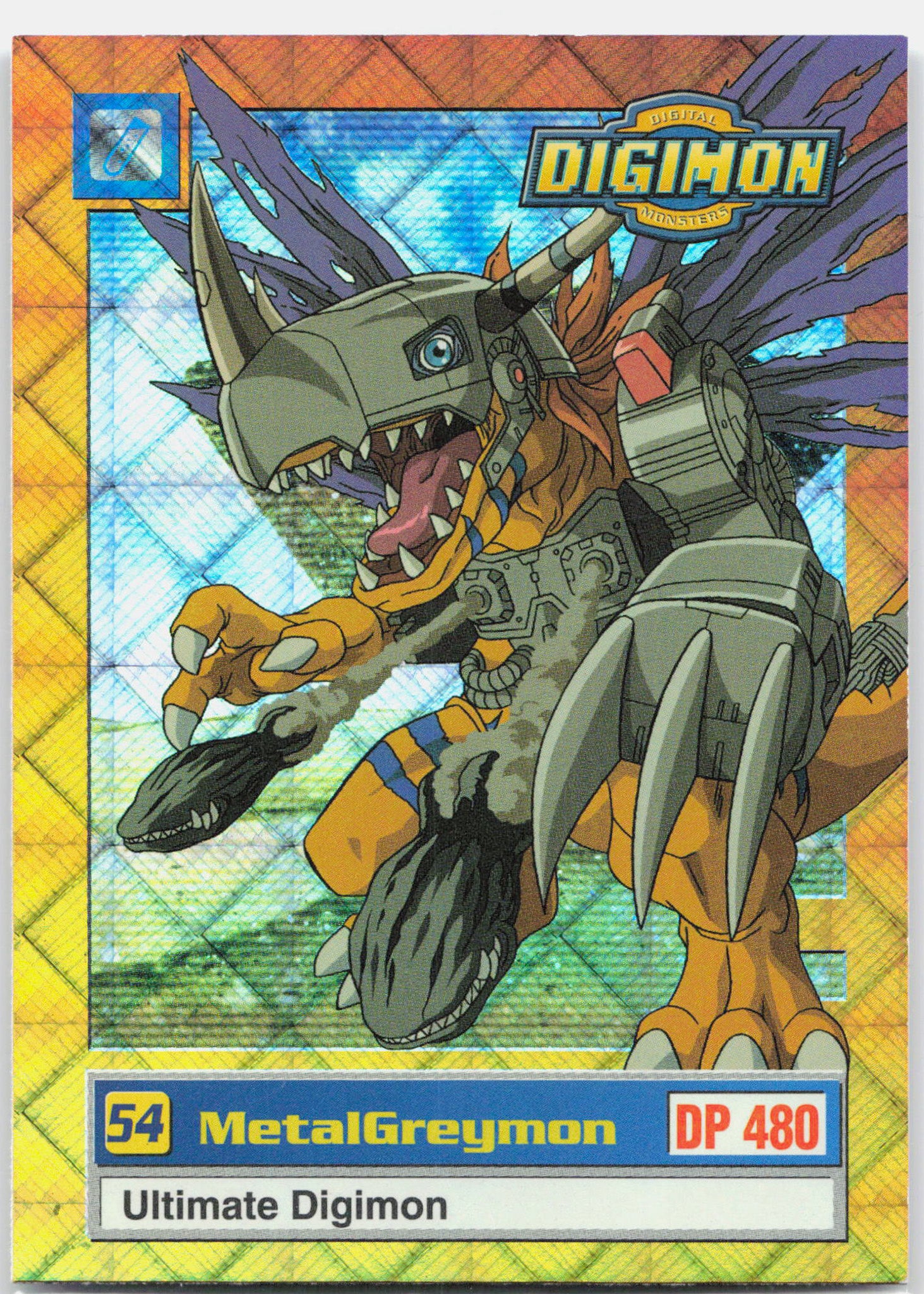 MetalGreymon - U6 of 8 Ultimate Digimon Holo Rare Digimon - NM/LP