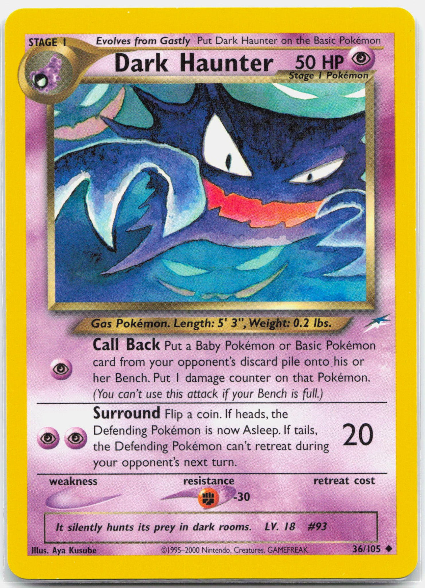 Dark Haunter - 36/105 Neo Destiny Unlimited Pokemon - NM
