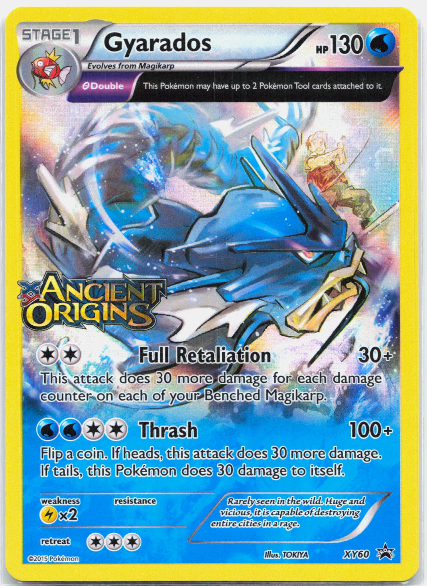 Gyarados - XY60 Ancient Origins Prerelease Promo Pokemon - NM