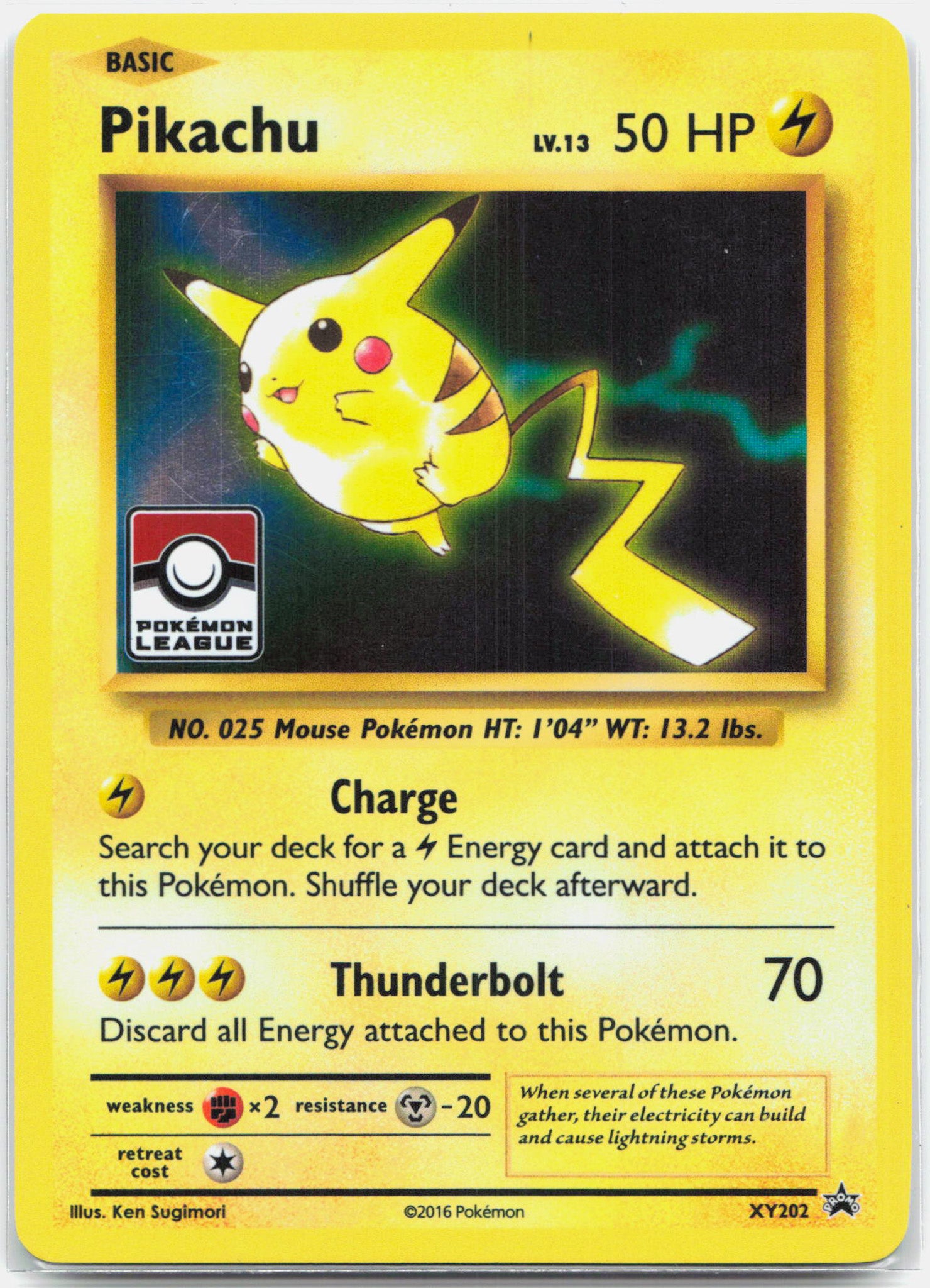 Pikachu - XY202 Black Star Promo Pokemon - LP