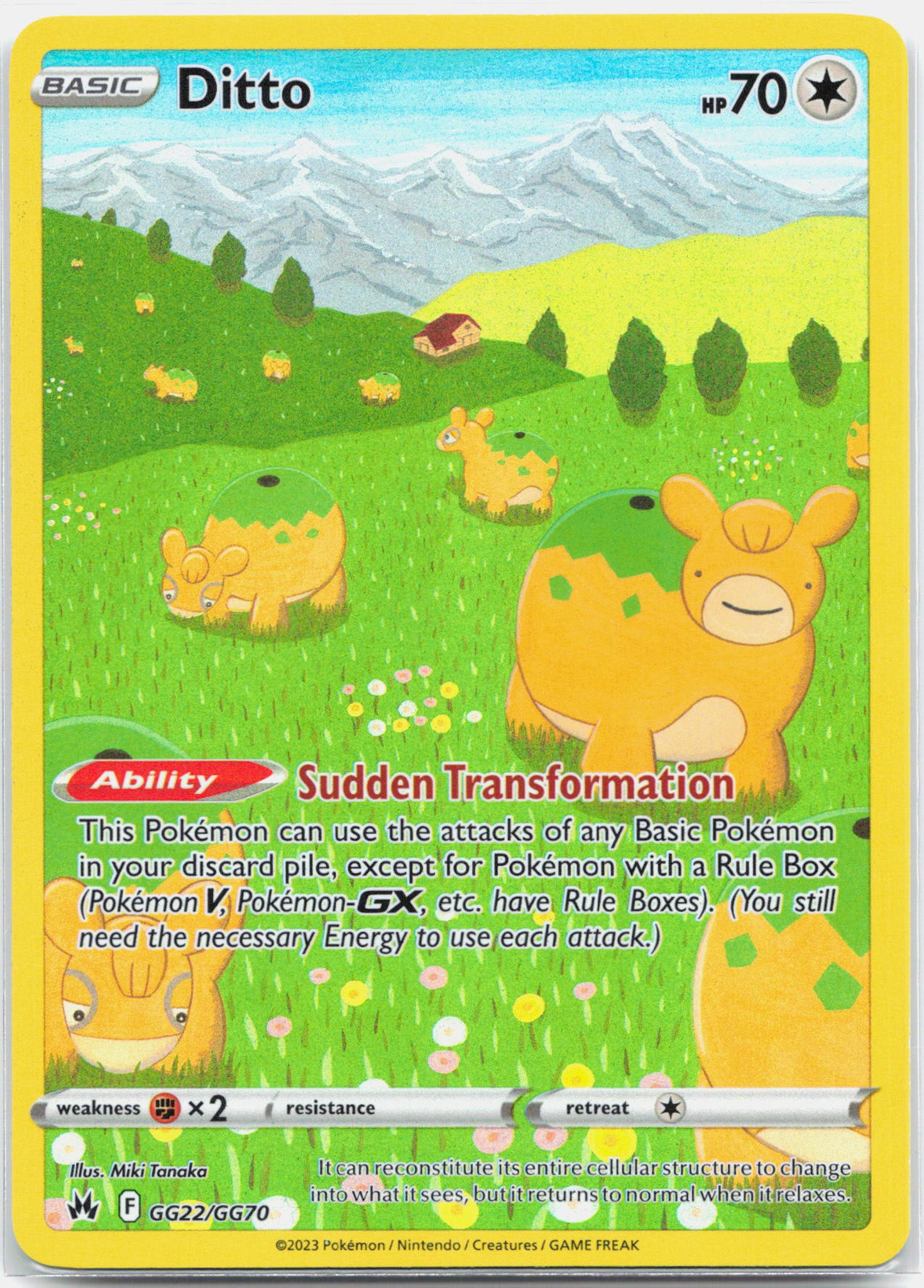 Ditto - GG22/GG70 Crown Zenith Gallery Pokemon - NM/MINT