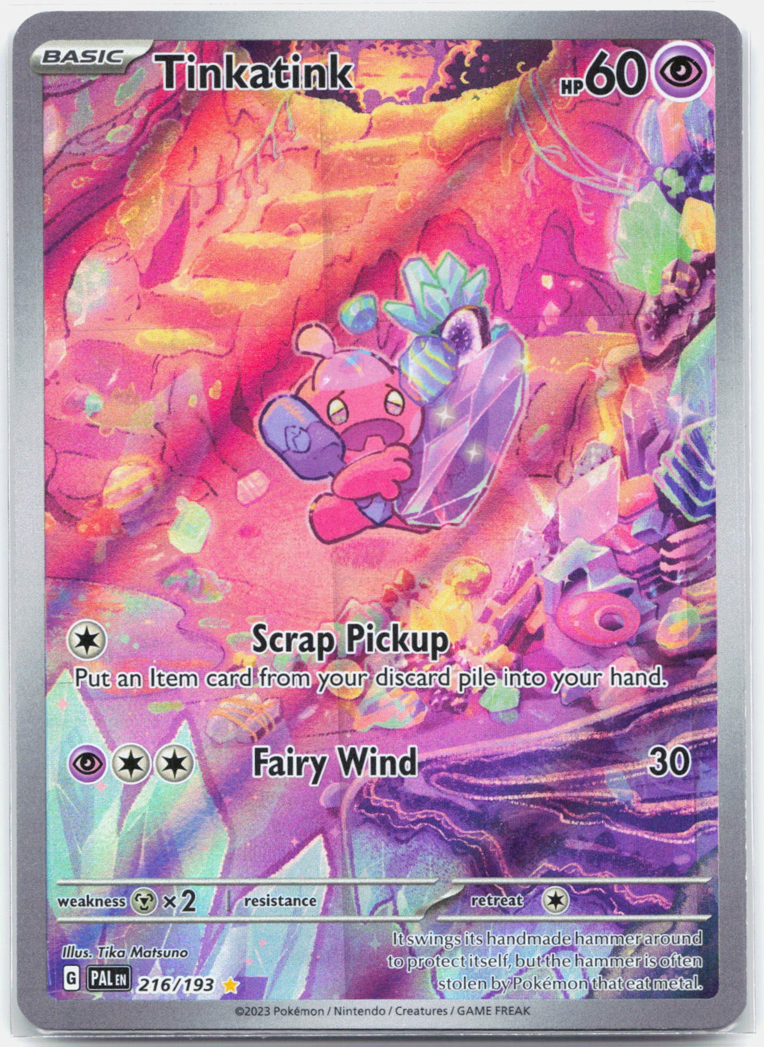 Tinkatink - 216/193 Paldea Evolved Illustration Rare Pokemon - MINT
