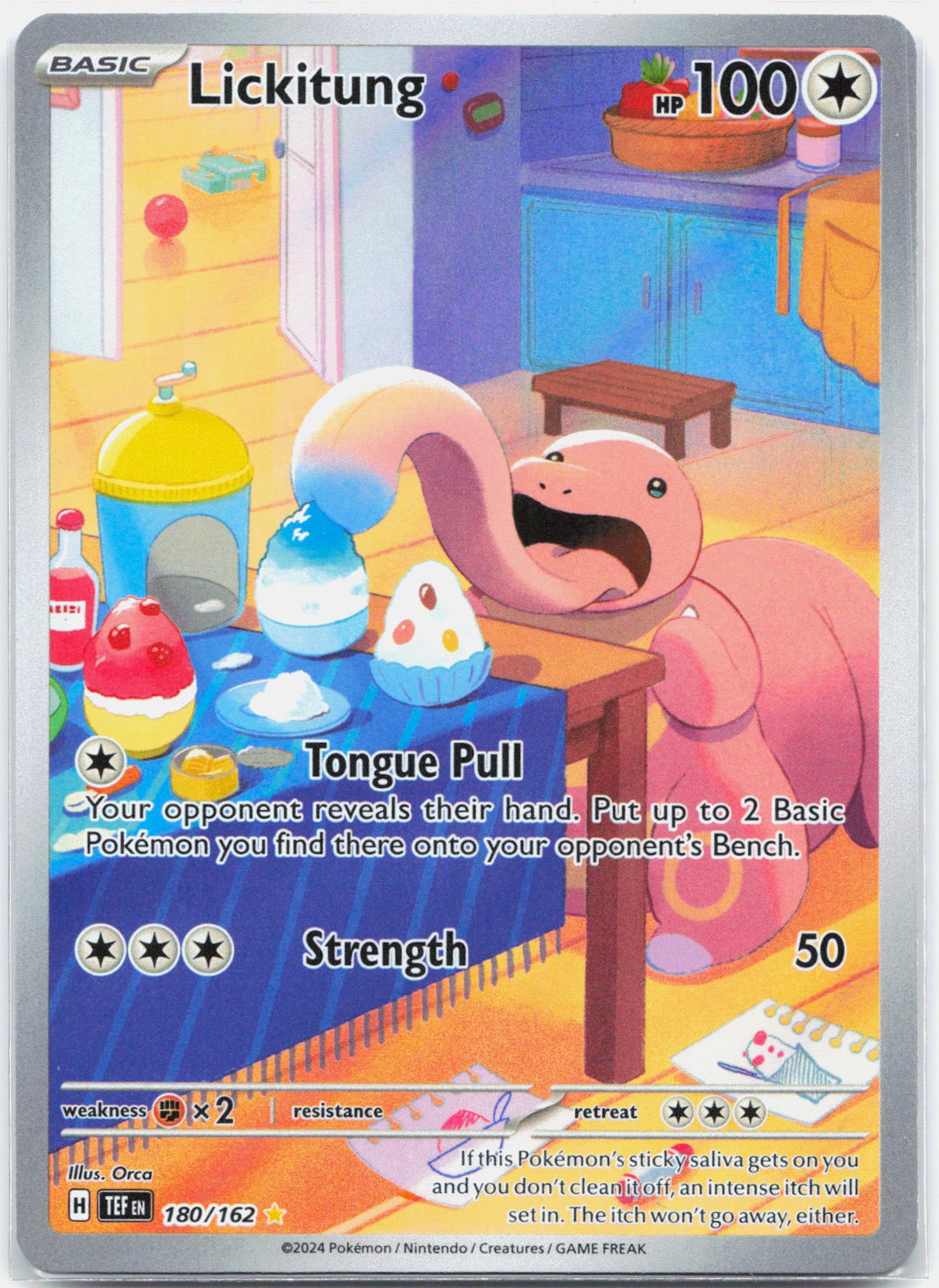 Lickitung - 180/162 Temporal Forces Illustration Rare Pokemon - NM/MINT