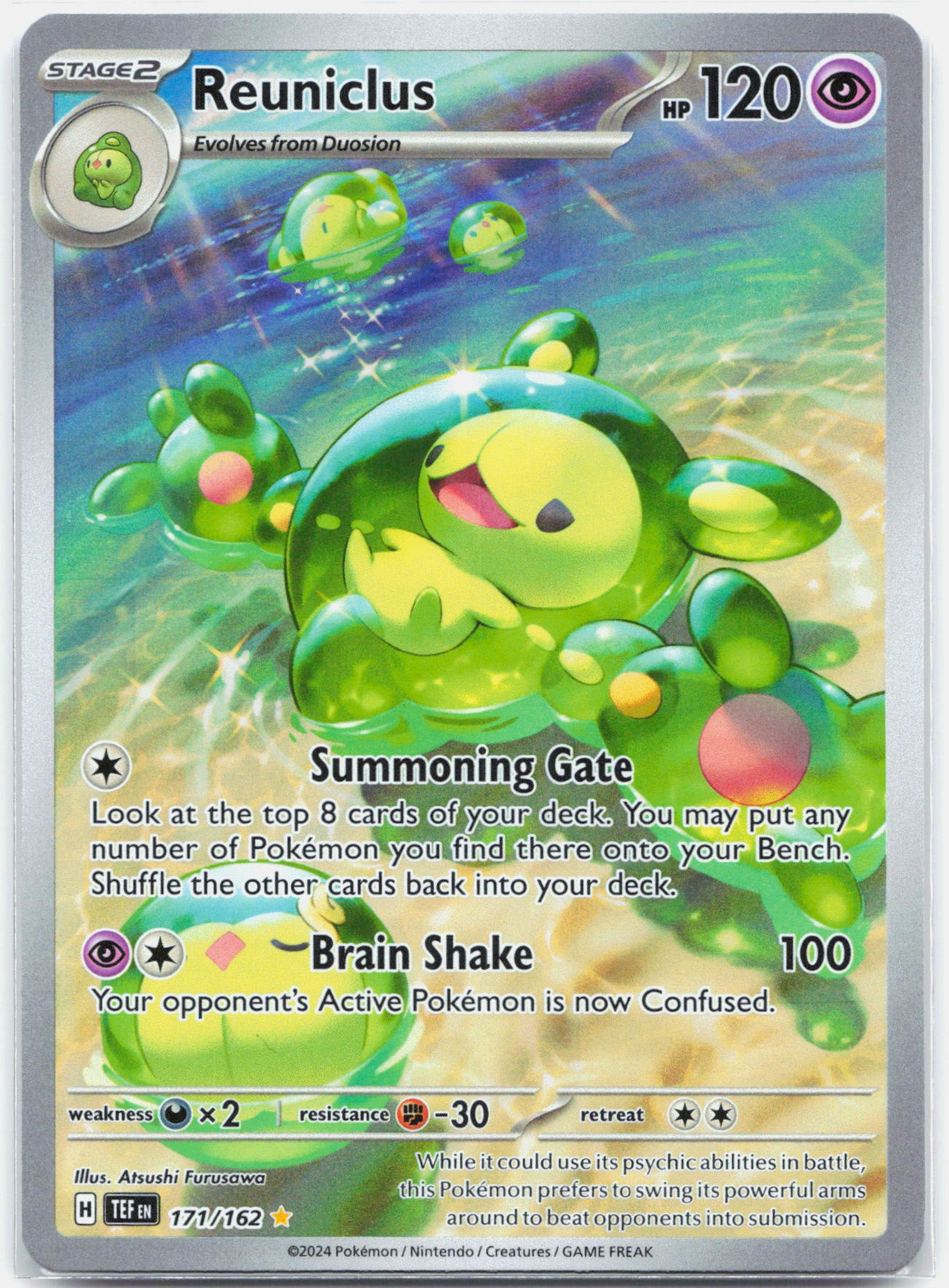 Reuniclus - 171/162 Temporal Forces Illustration Rare Pokemon - NM/MINT