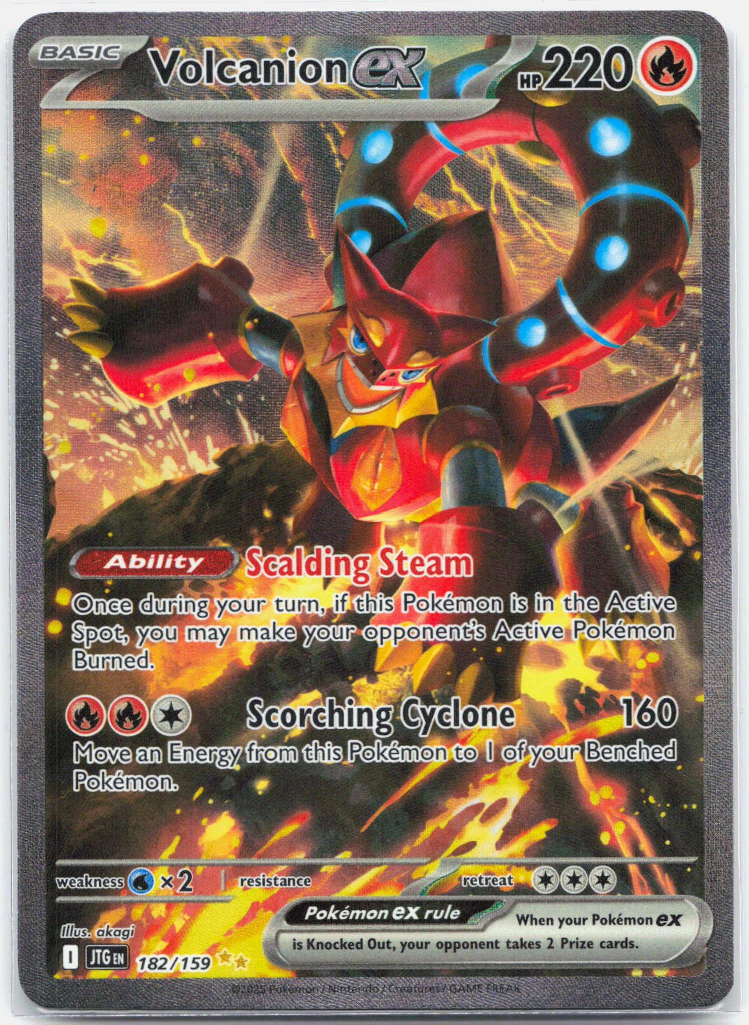 Volcanion ex - 182/159 Journey Together Special Illustration Pokemon - NM/MINT