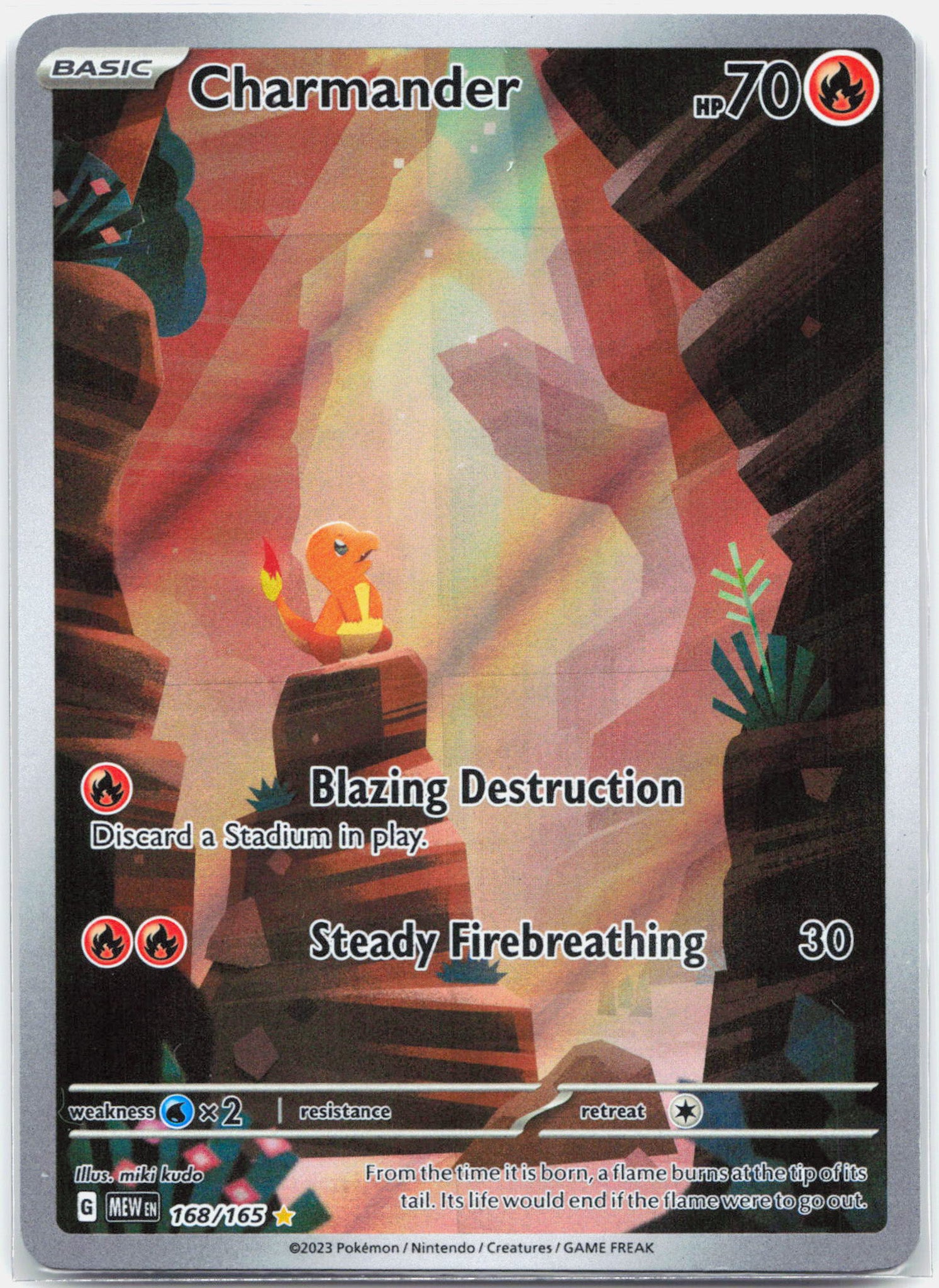 Charmander - 168/165 151 Illustration Rare Pokemon - NM