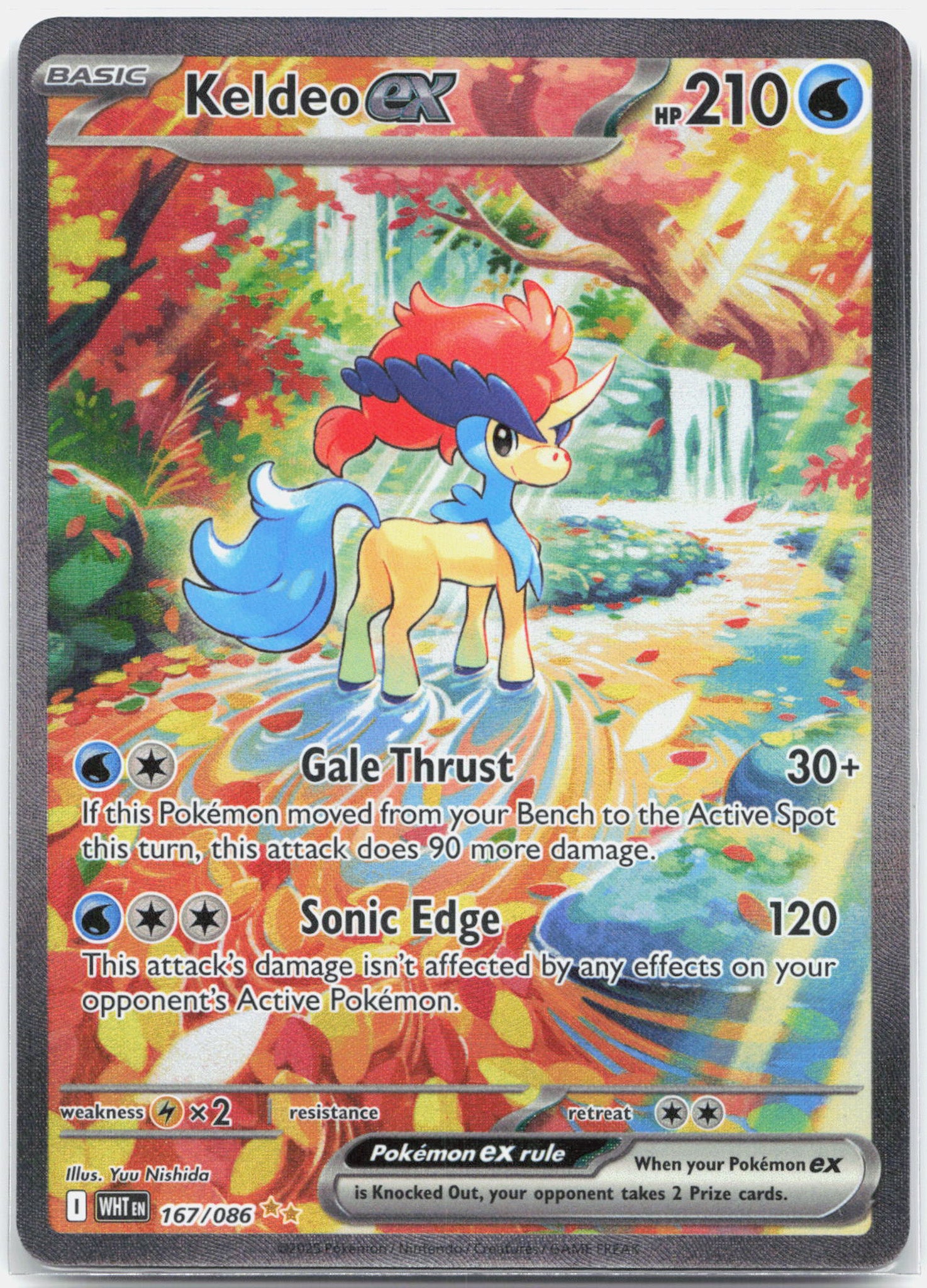 Keldeo ex - 167/086 White Flare Special Illustration Pokemon - NM/MINT