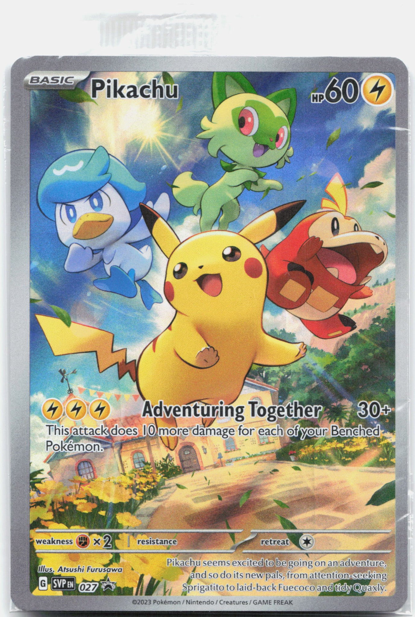 Pikachu - SVP027 SEALED Paldea Evolved ETB Promo Pokemon - NM/MINT