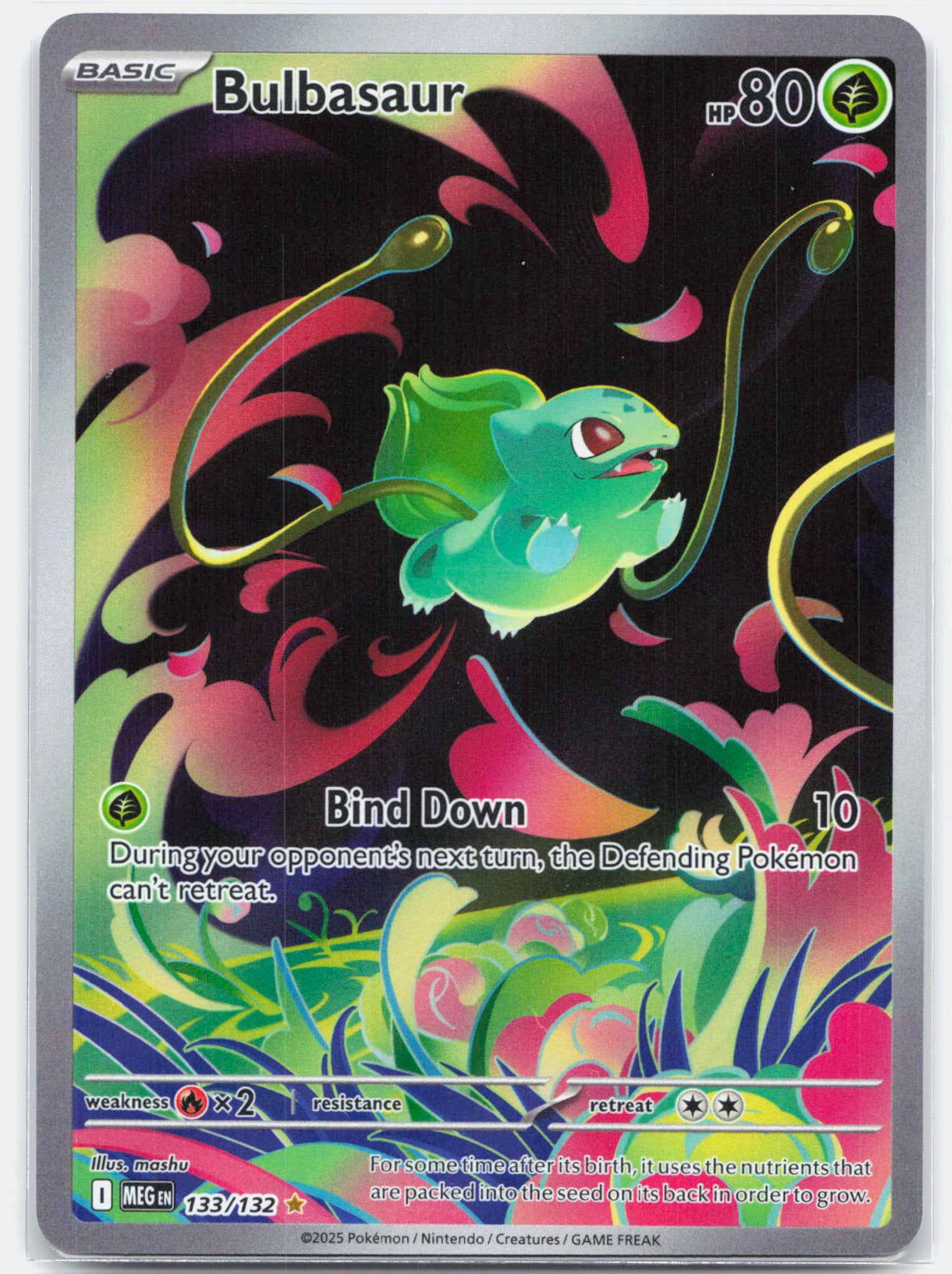 Bulbasaur - 133/132 Mega Evolution Illustration Rare Pokemon - NM/MINT