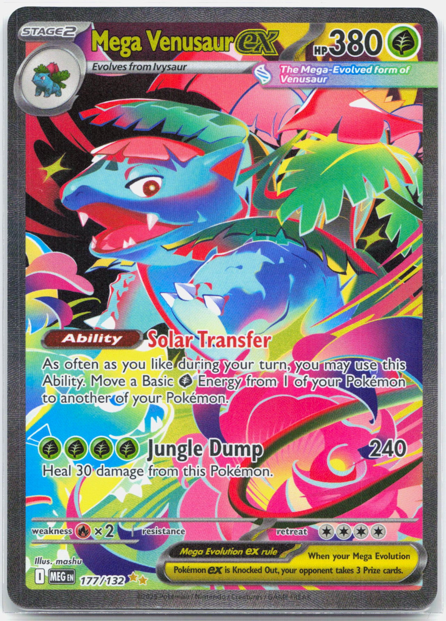 Mega Venusaur ex - 177/132 Mega Evolution Special Illustration Pokemon - NM/MINT