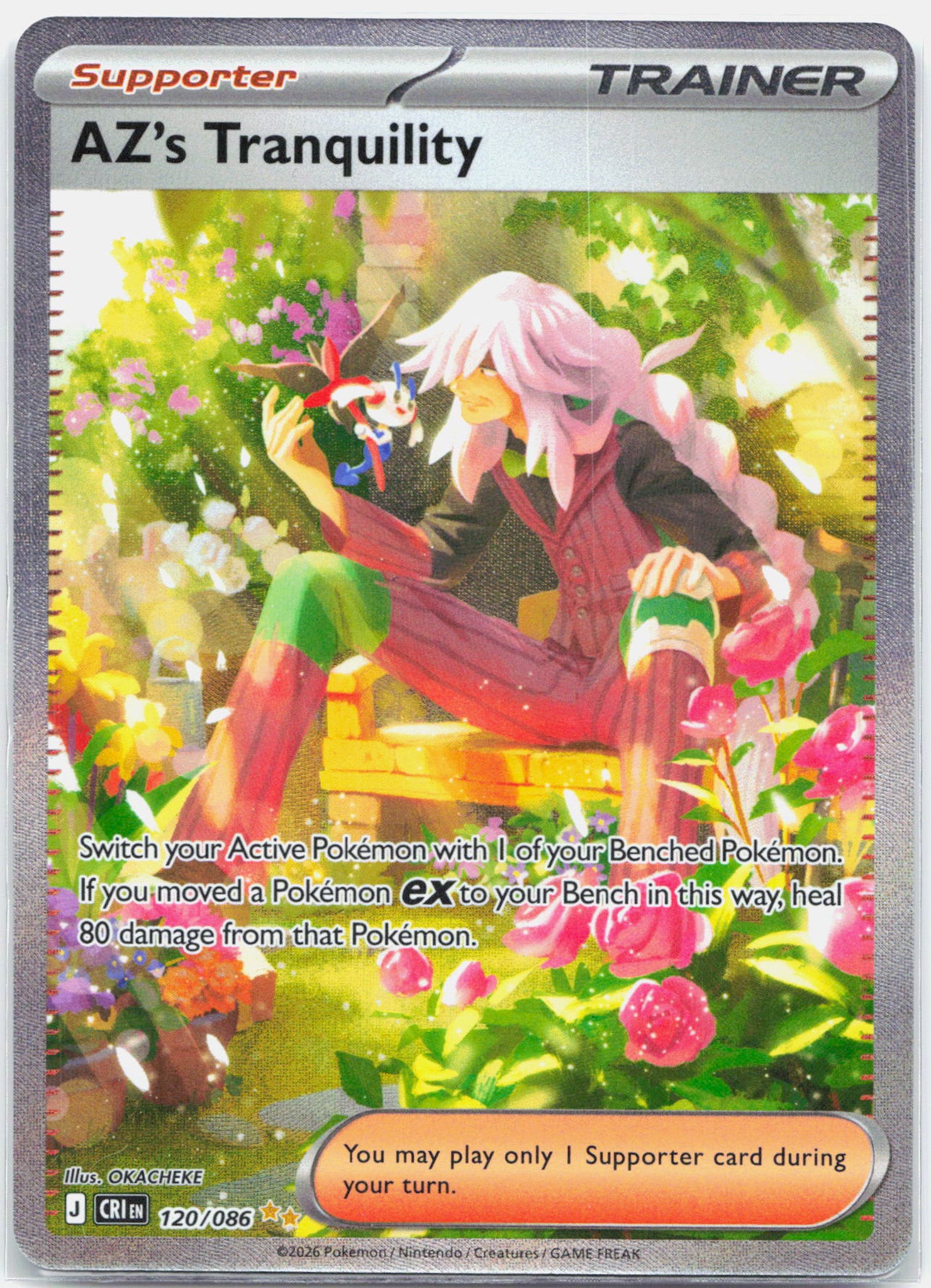 AZ's Tranquility - 120/086 Chaos Rising Special Illustration Trainer - MINT