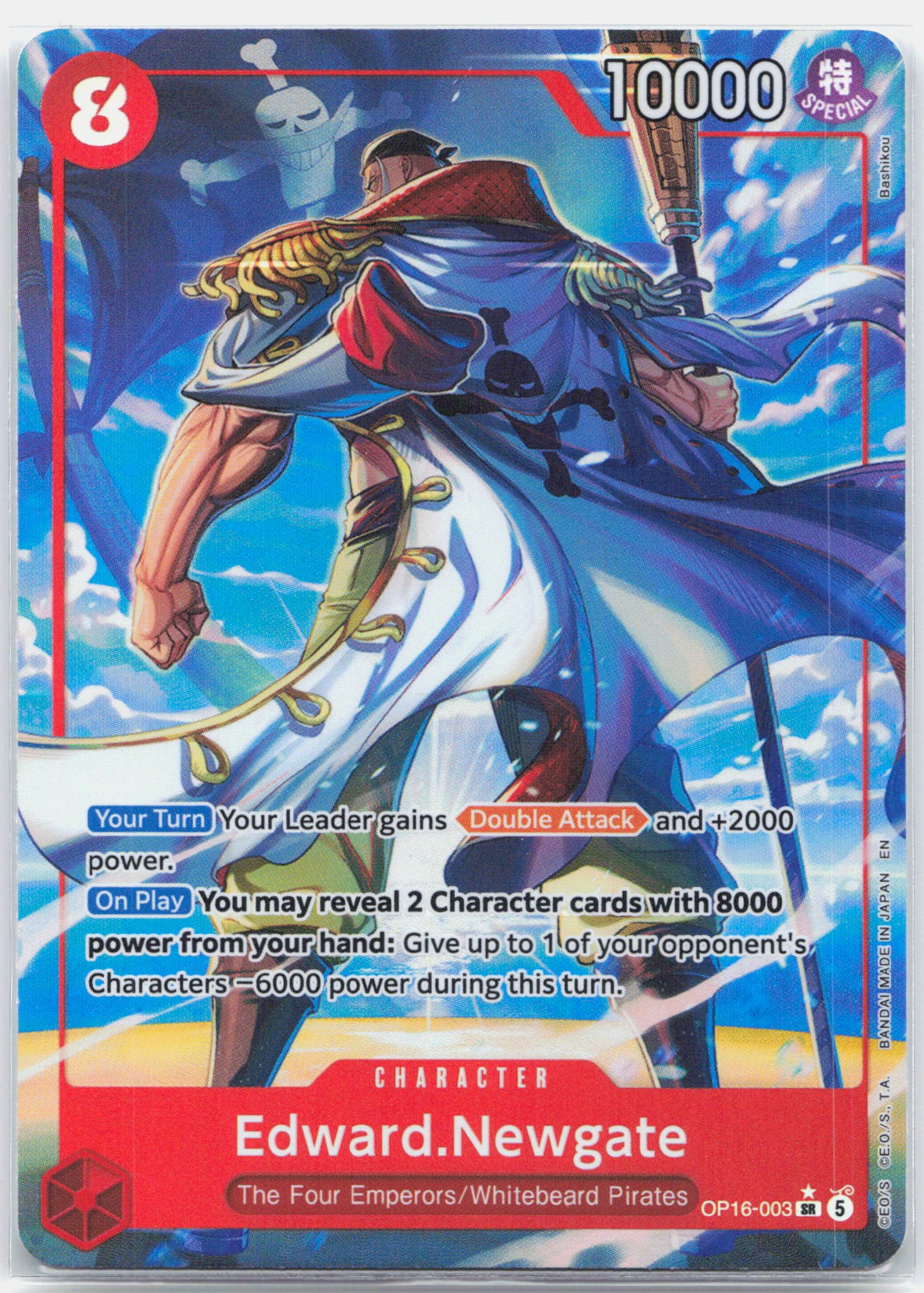 Edward.Newgate Alternate Art - OP16-003 The Time of Battle One Piece - MINT