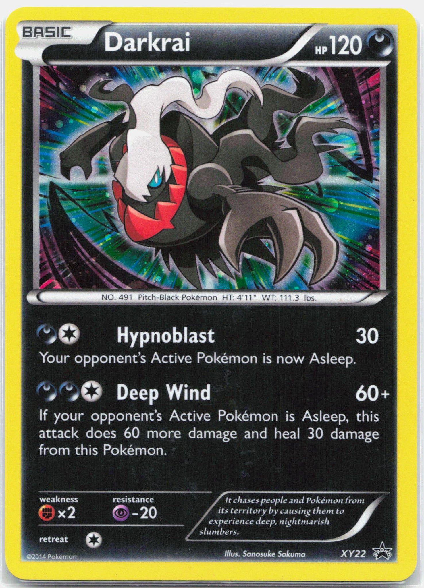 Darkrai - XY22 Black Star Promo Pokemon - LP