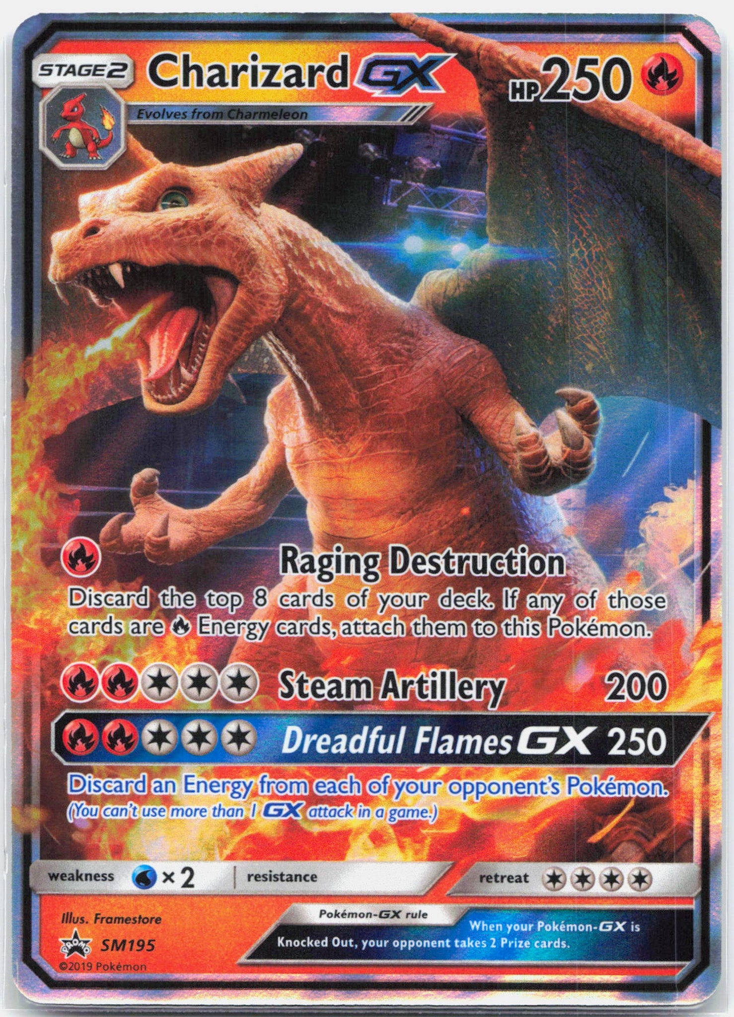 Charizard GX - SM195 Detective Pikachu Black Star Promo Pokemon - NM