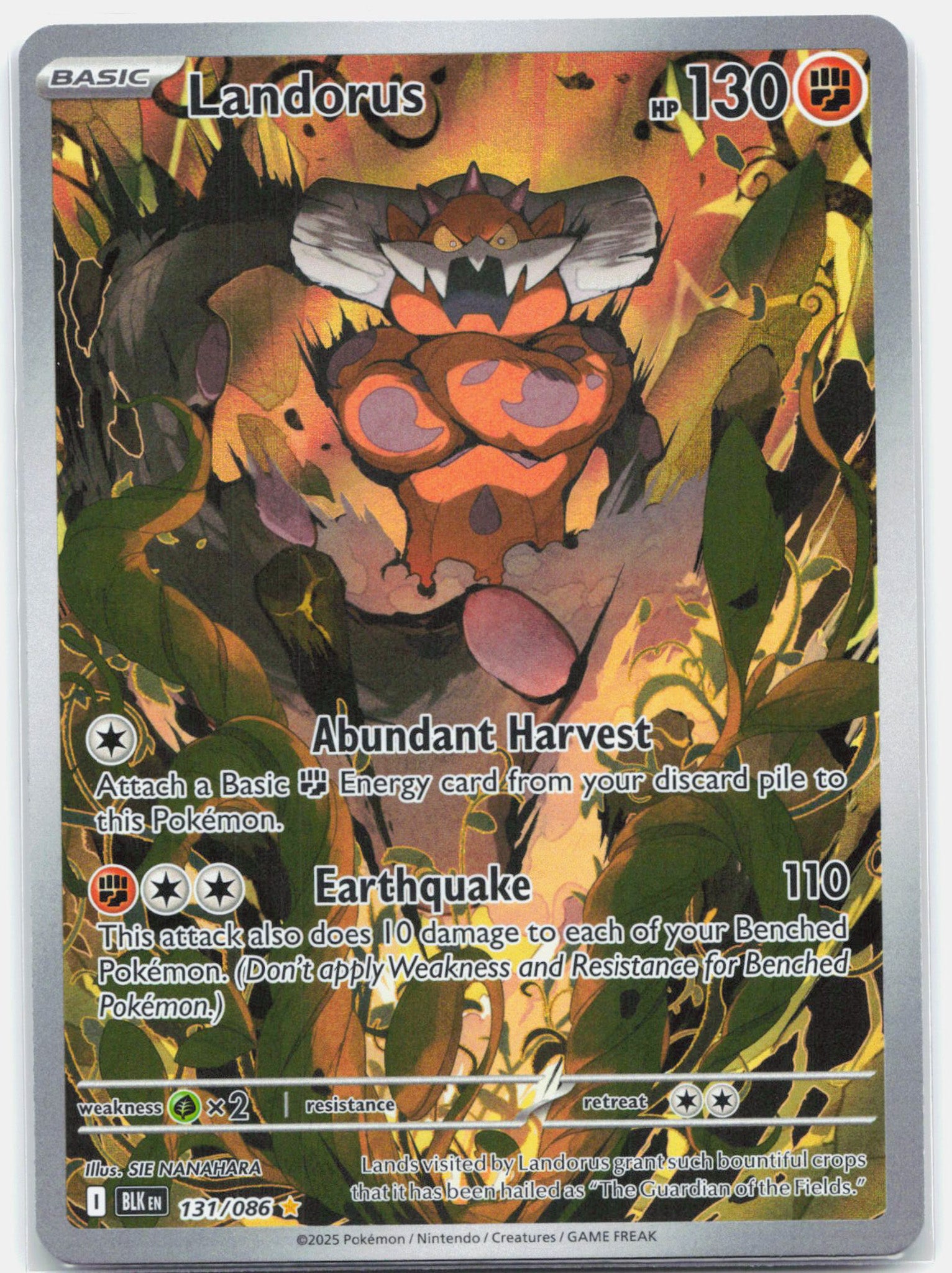 Landorus - 131/086 Black Bolt Illustration Rare Pokemon - NM