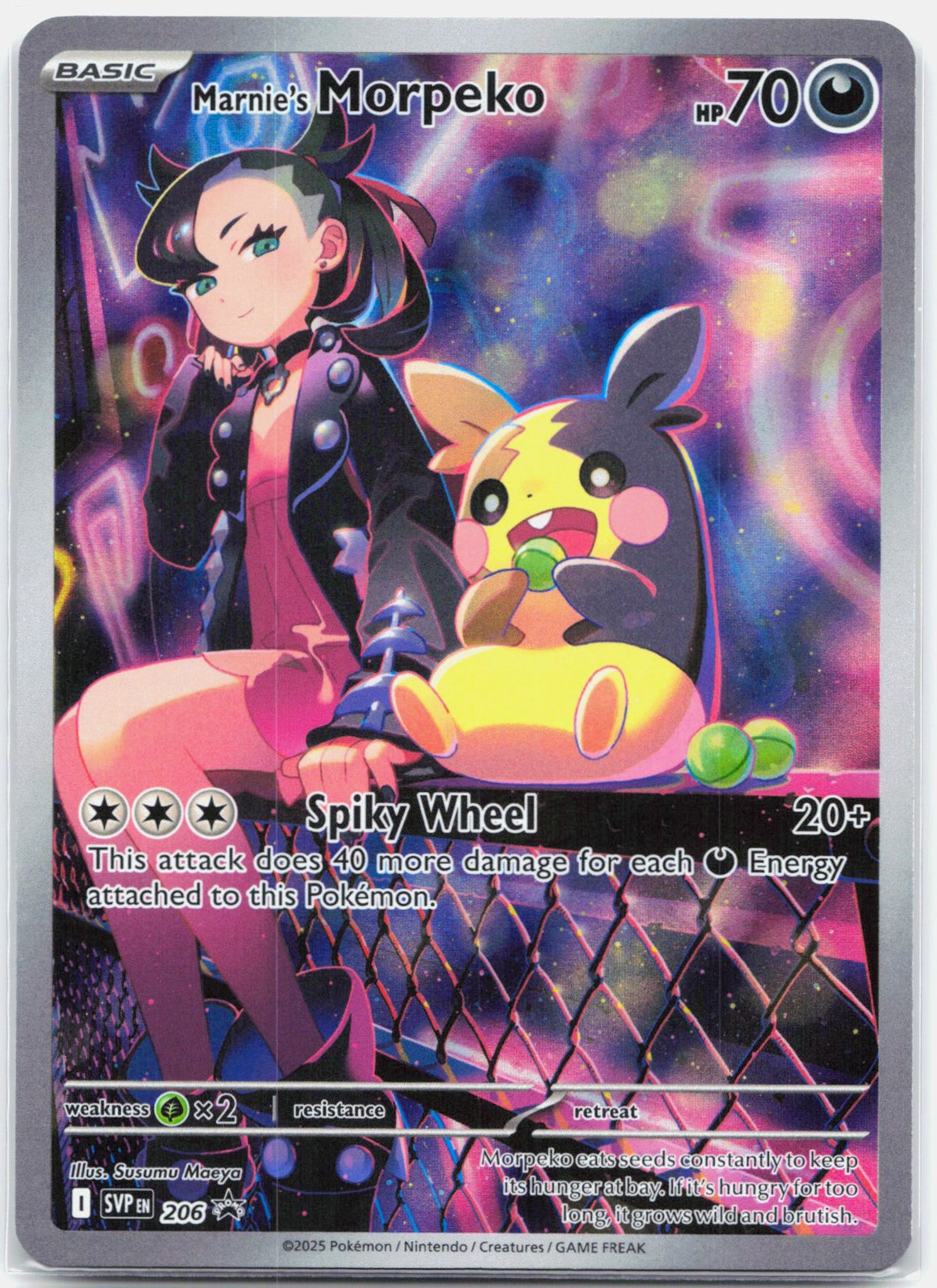 Marnie's Morpeko - SVP206 Rival Battle Deck Promo Illustration Pokemon - NM/LP