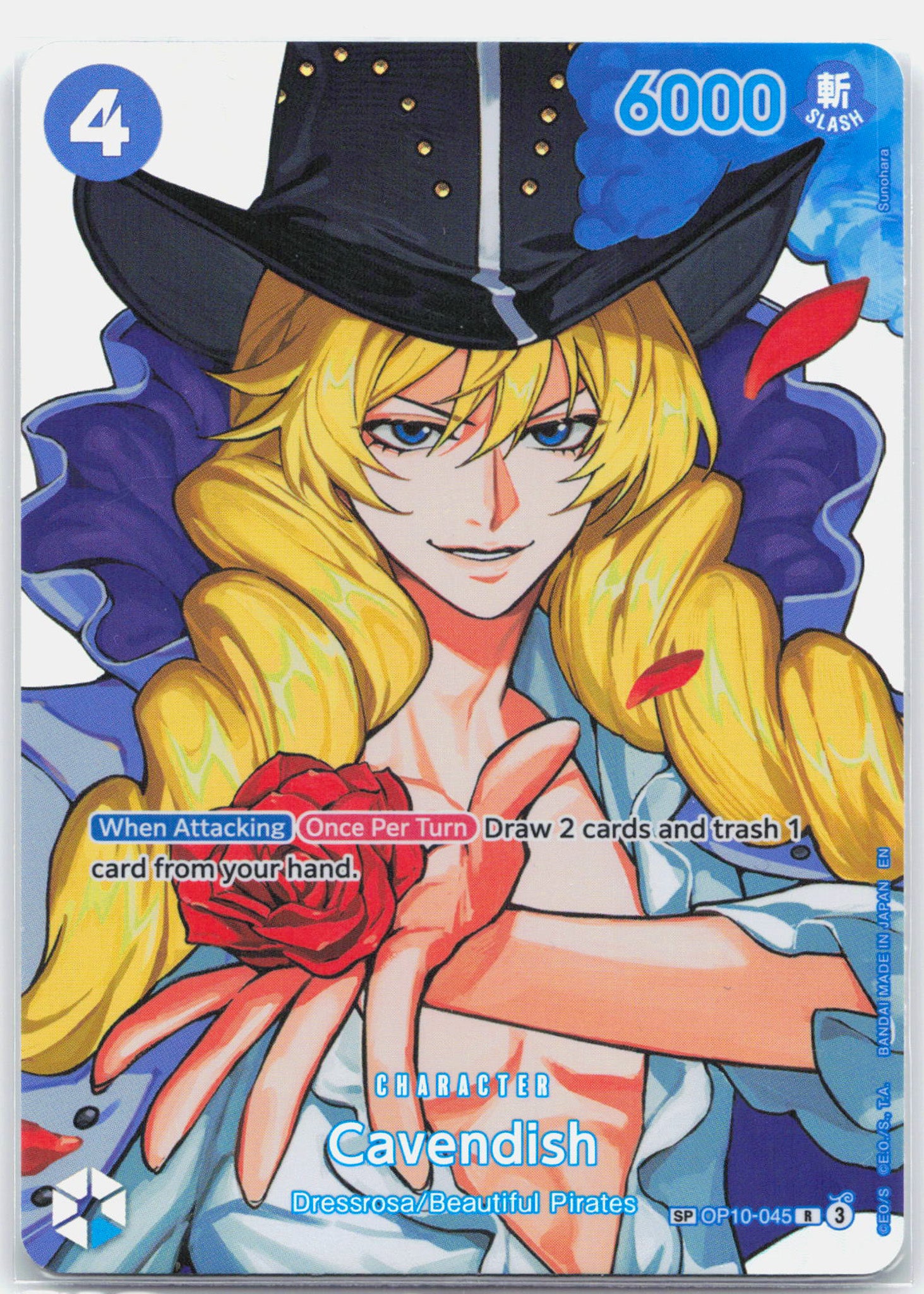 Cavendish SP - OP10-045 The Time of Battle R One Piece - NM