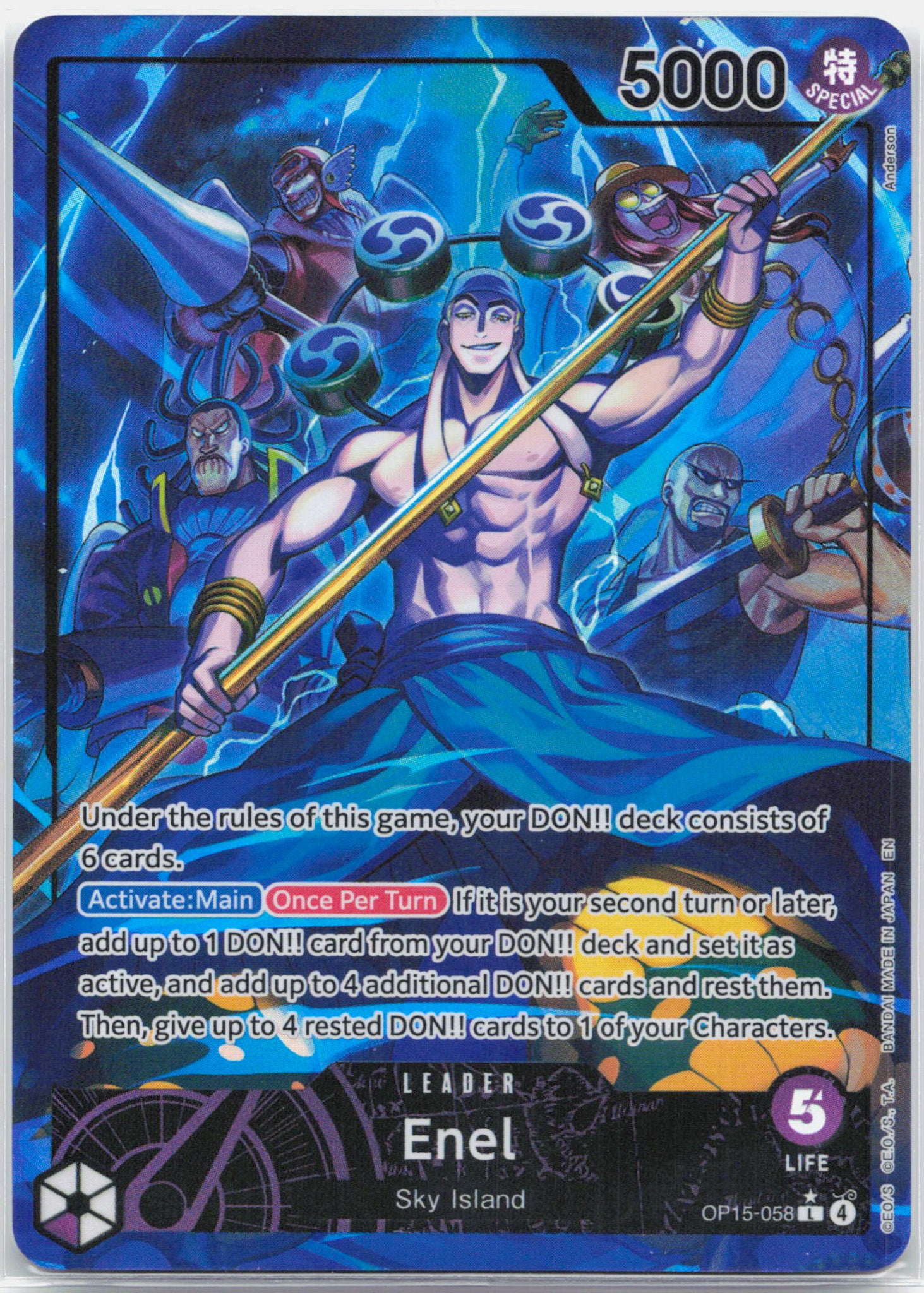 Enel Alternate Art - OP15-058 Adventure on Kami's Island L One Piece - NM