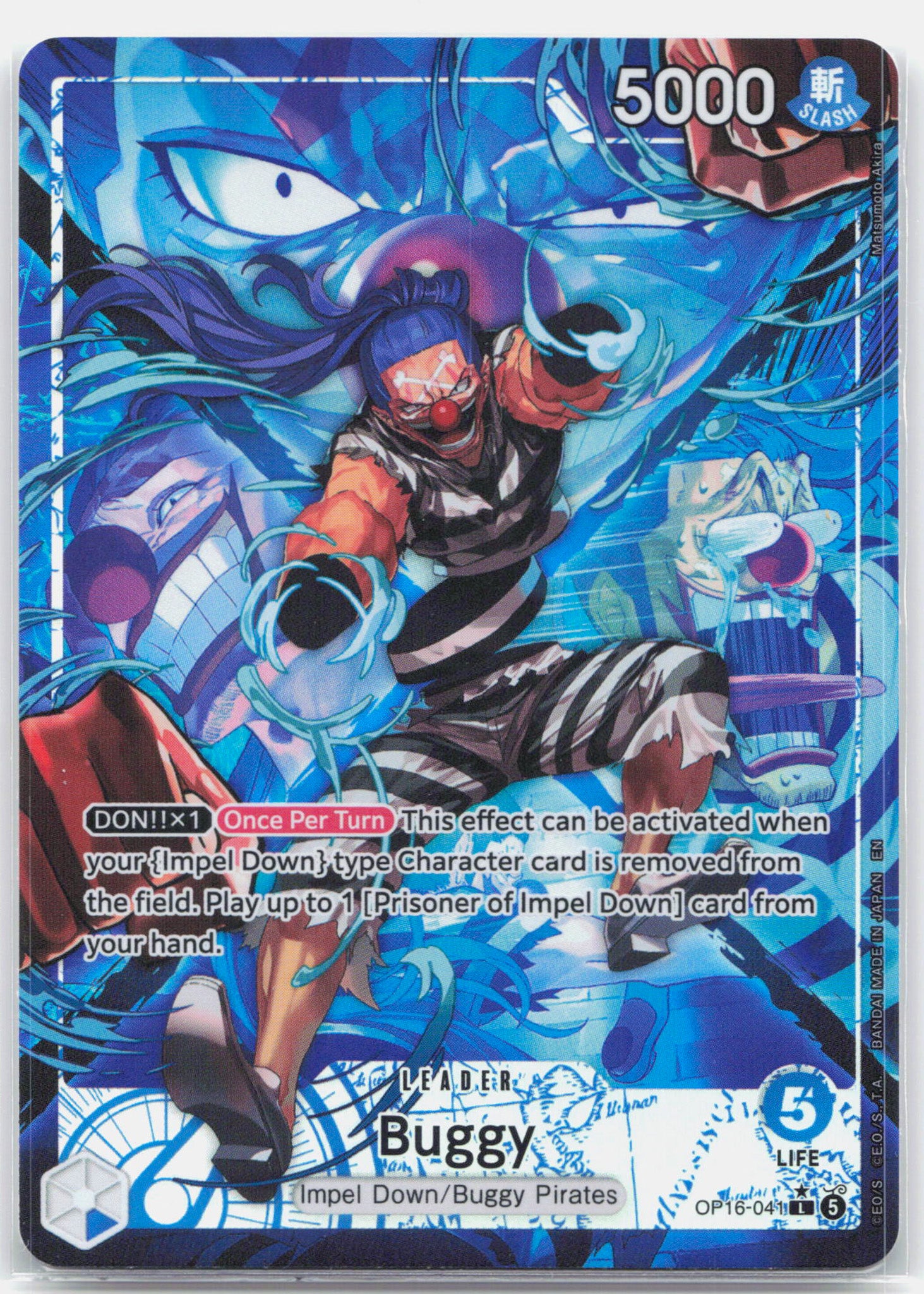Buggy Alternate Art - OP16-041 - The Time of Battle L One Piece - NM/MINT