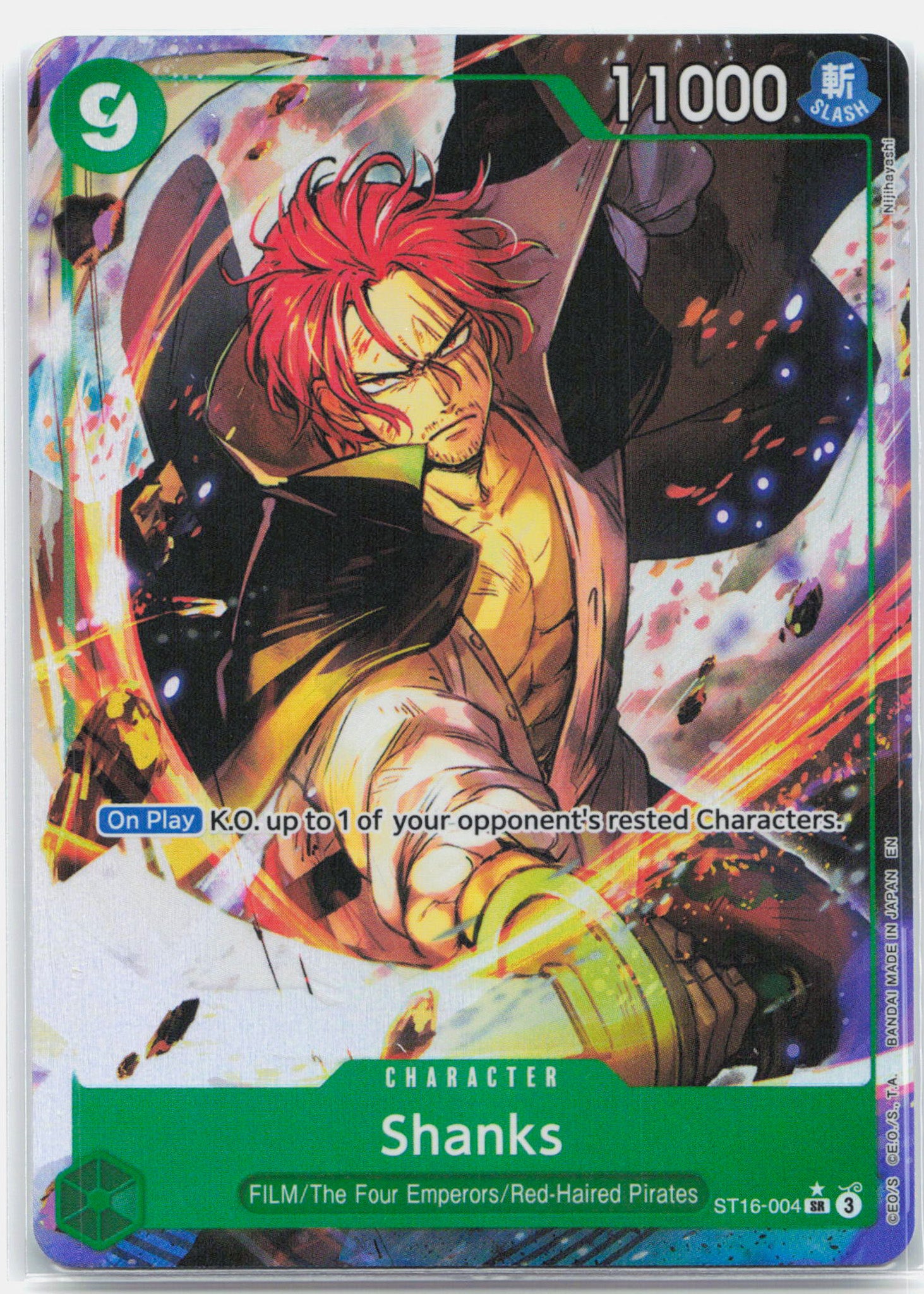 Shanks Alternate Art - ST16-004 Premium Booster The Best Vol 2 SR One Piece - NM