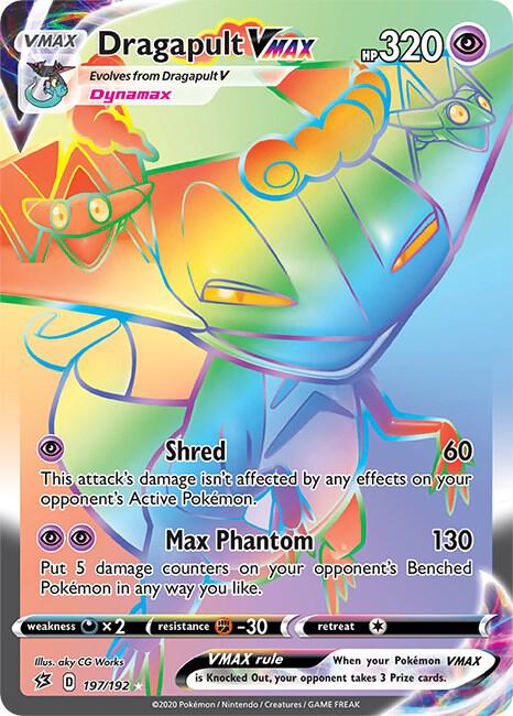 Dragapult Vmax - 197/192 Rebel Clash Rainbow Pokemon - NM/MINT