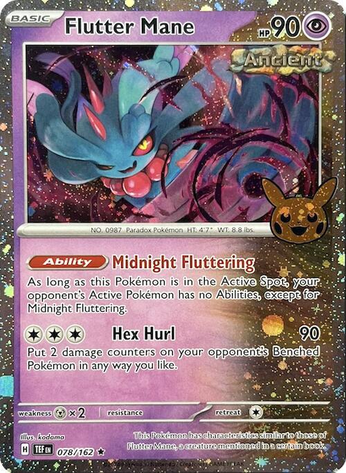 Flutter Mane - 078/162 Trick or Trade Cosmos Holo Promo Pokemon - NM/MINT