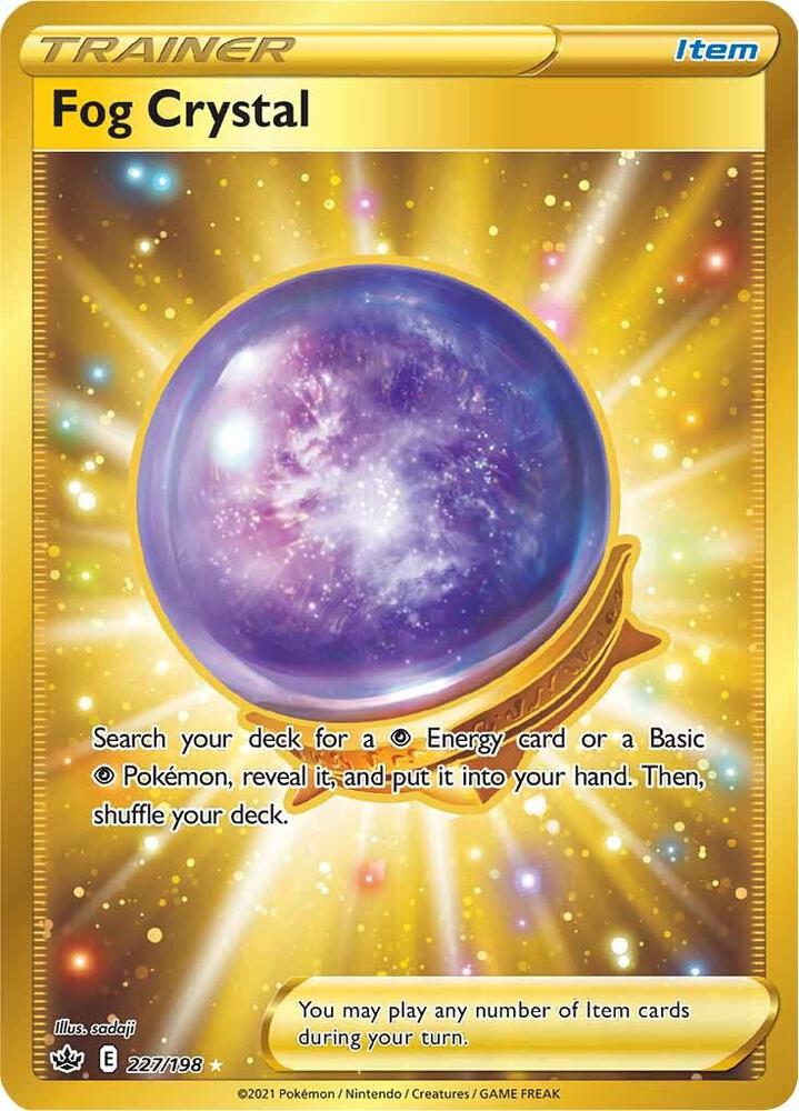 Fog Crystal - 227/198 Chilling Reign Gold Trainer - NM/MINT
