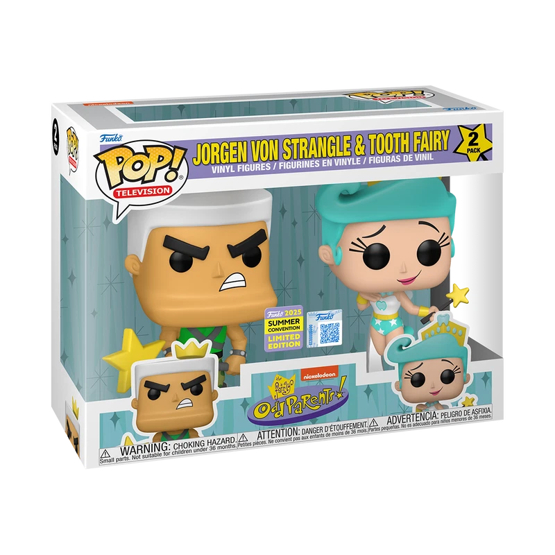 Funko Pop - The Fairly Odd Parents Vinyl Figure - Jorgen Von Strangle & Tooth Fairy 2 Pack Summer Convention 2025