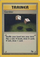 Gambler - 60/62 Fossil Common Unlimited Pokemon - NM