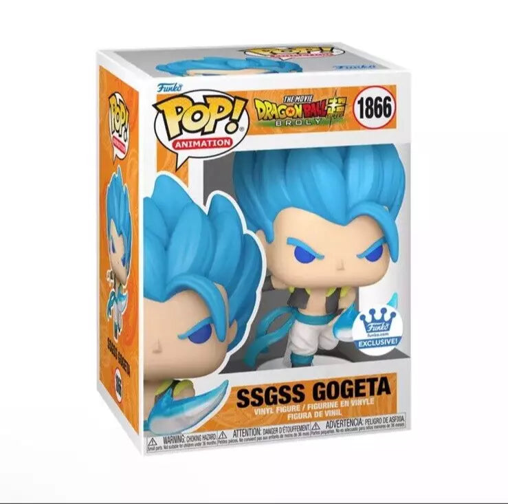 Funko Pop - Dragon Ball Super Vinyl Figure - SSGSS Gogeta 1866 Funko Exclusive