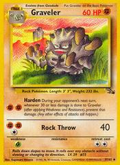 Graveler - 37/62 Fossil Uncommon Unlimited Pokemon - NM