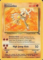 Hitmonlee - 22/62 Fossil Rare Unlimited Pokemon - NM