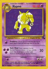 Hypno - 23/62 Fossil Rare Unlimited Pokemon - NM