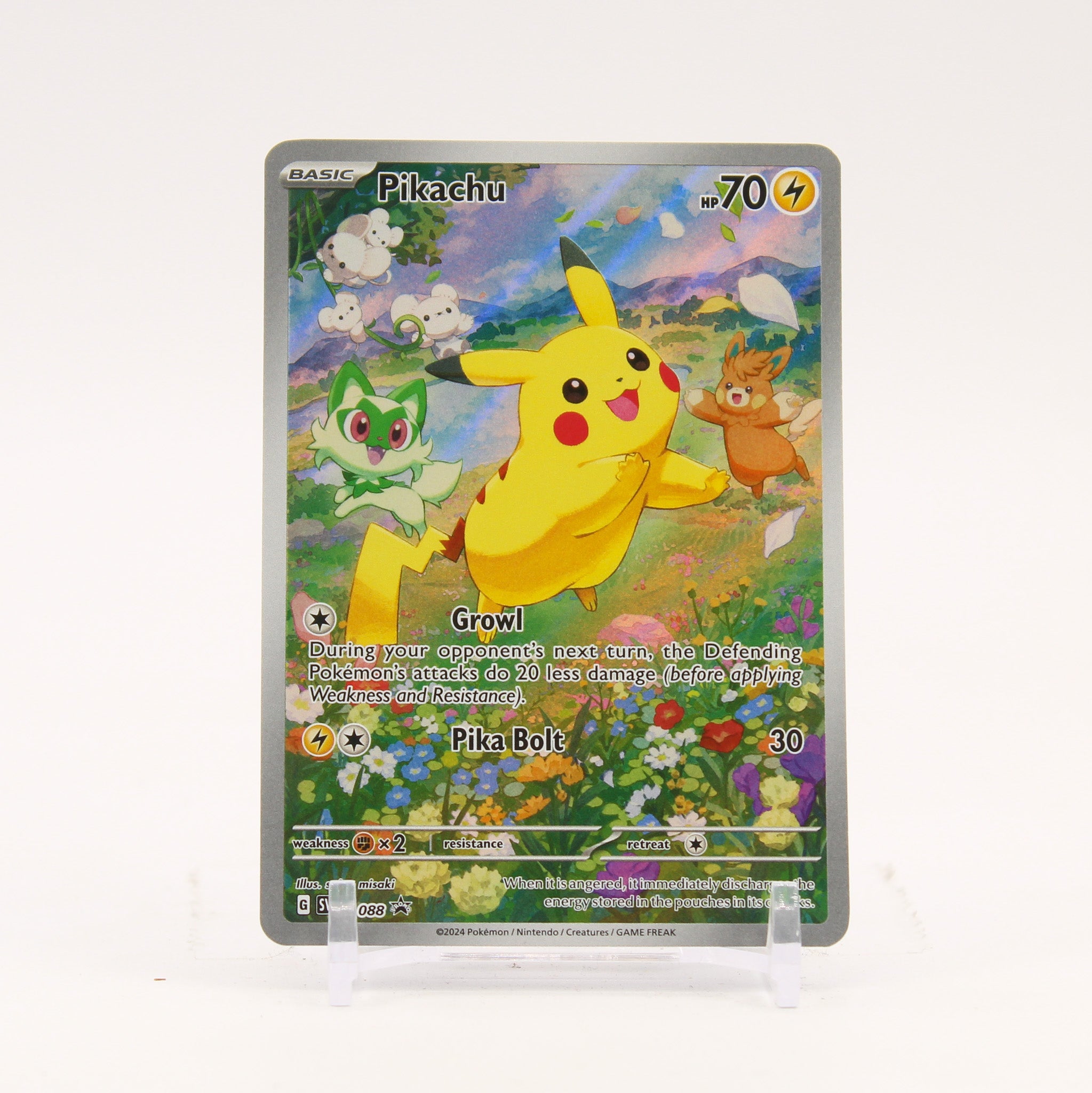 Pikachu - SVP088 Black Star Promo Illustration Pokemon - NM