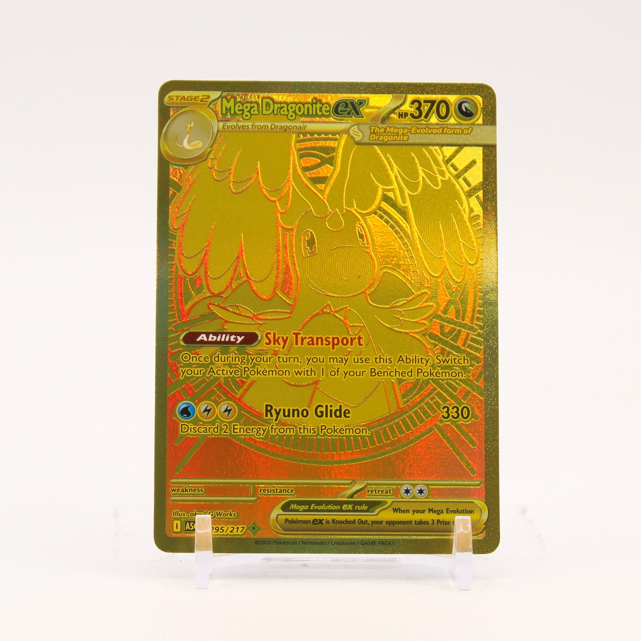 Mega Dragonite ex - 295/217 Ascended Heroes Gold Pokemon - NM