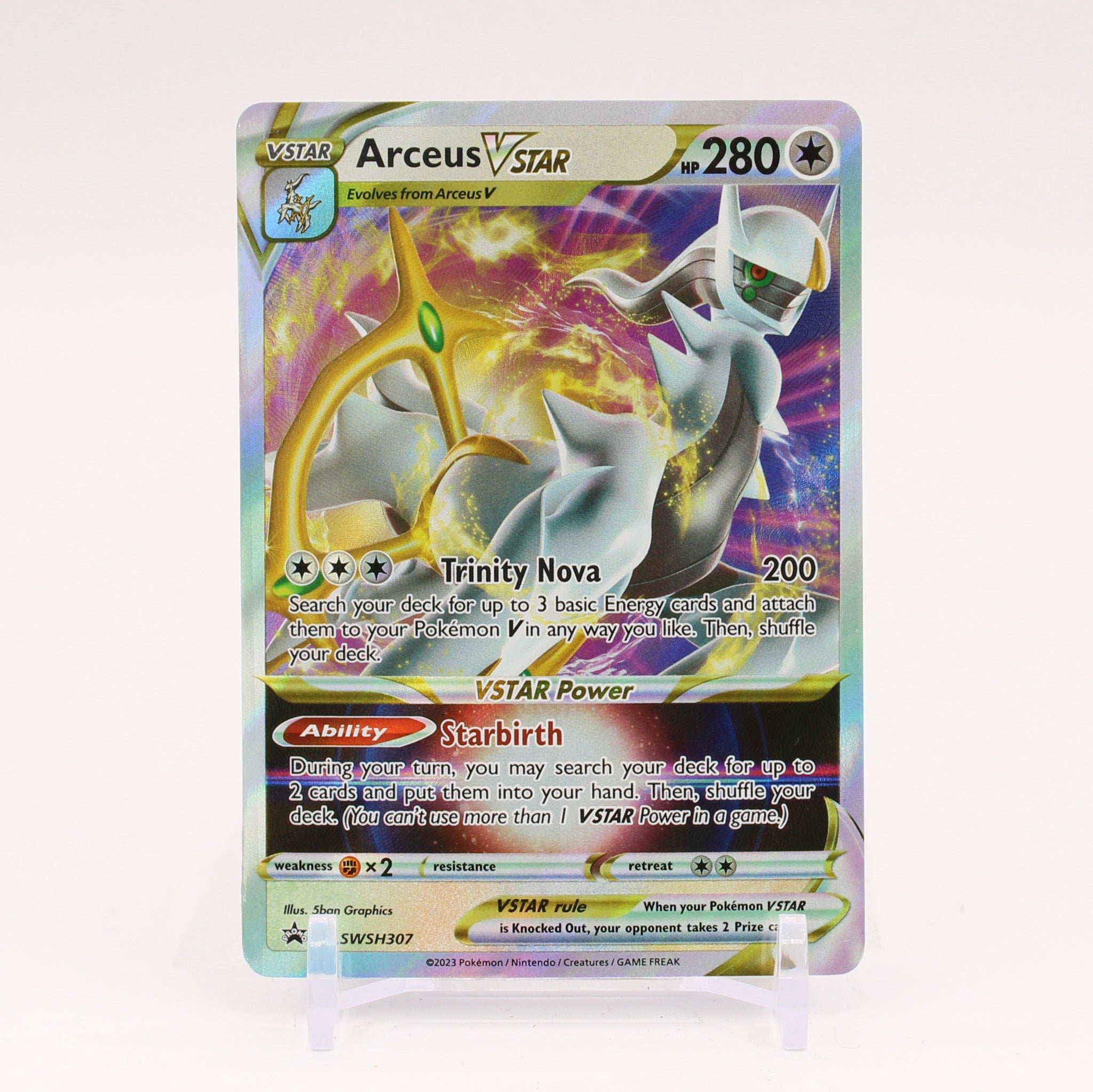 Arceus Vstar - SWSH307 Black Star Promo Pokemon - NM/MINT