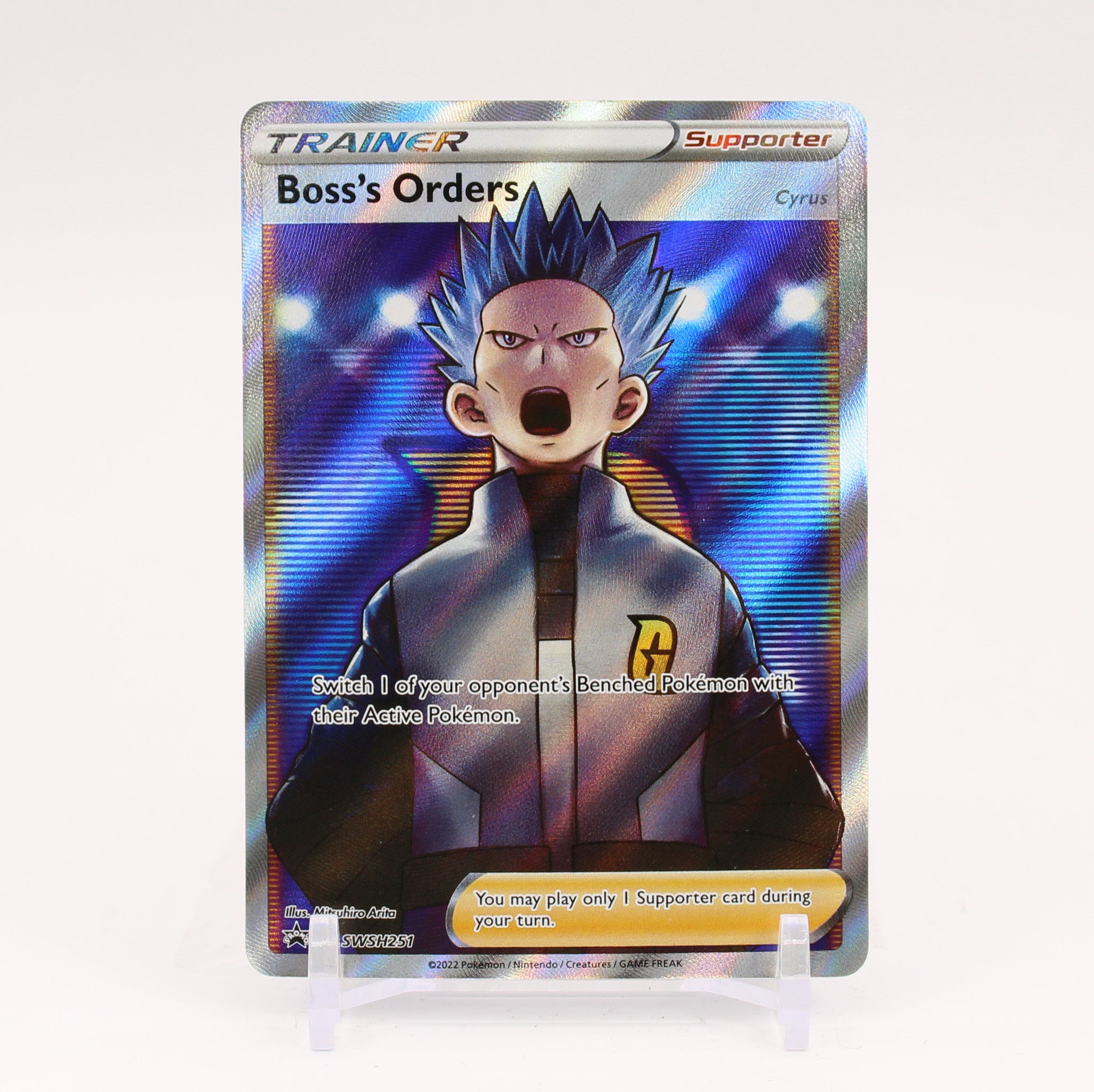 Boss's Orders - SWSH251 Black Star Promo Full Art Trainer - NM/MINT
