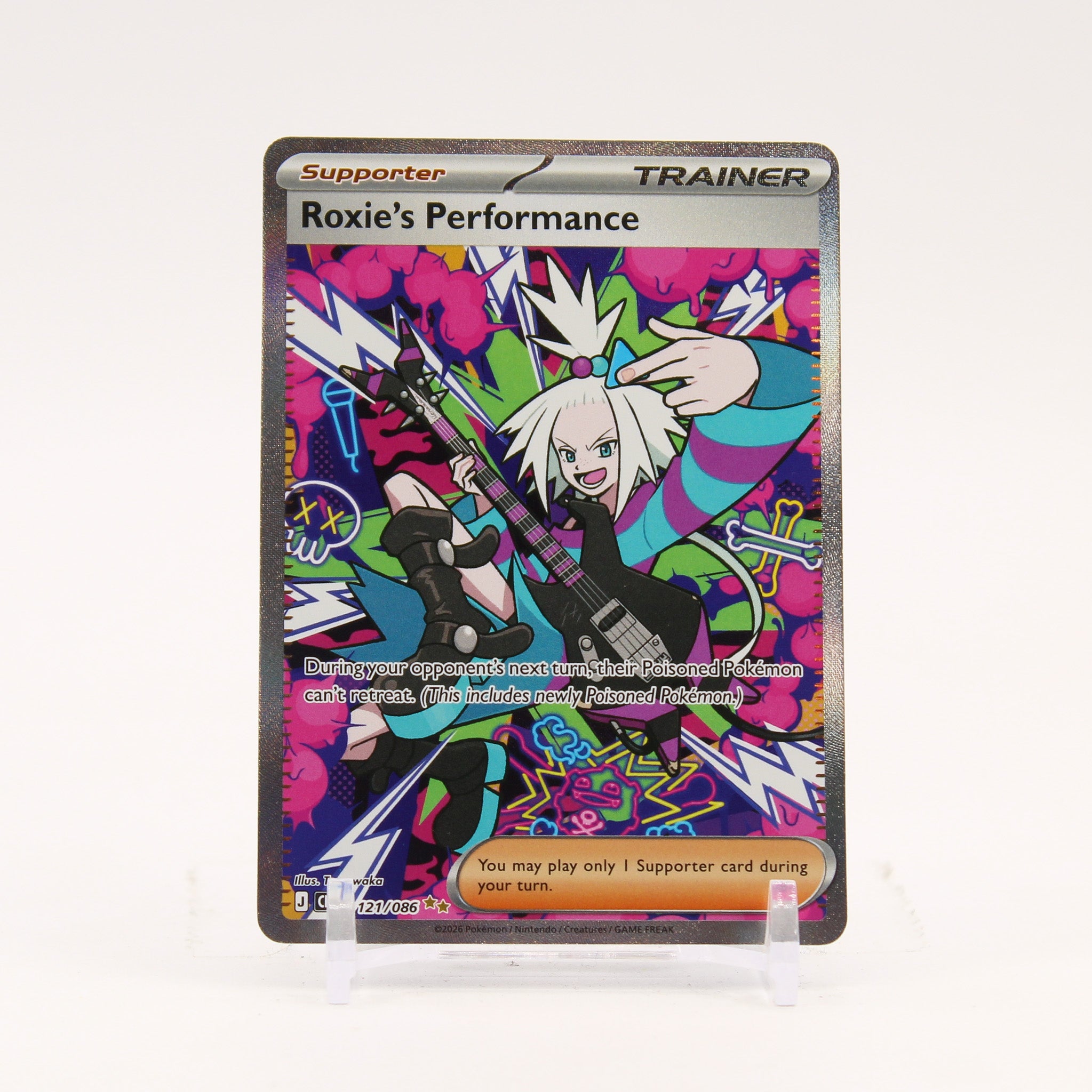 Roxie's Performance - 121/086 Chaos Rising Special Illustration Trainer - NM/MINT