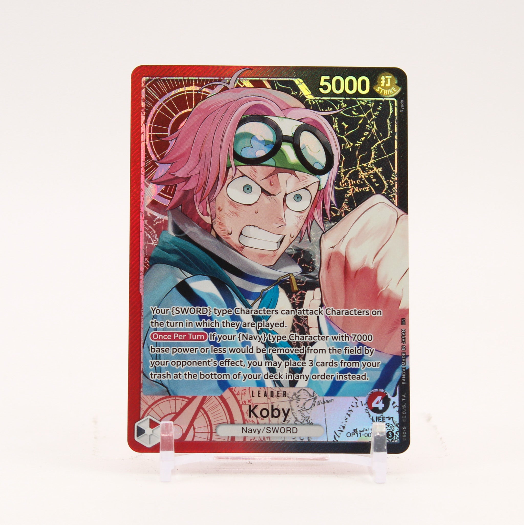 Koby Alternate Art - OP11-001 A Fist of Divine Speed L One Piece - NM/MINT